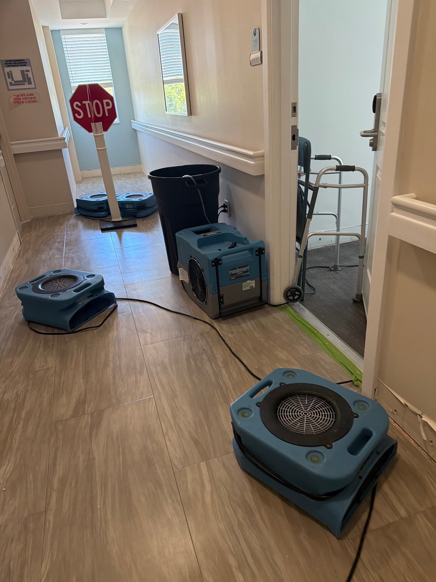 Commercial Water Damage Mitigation and Floor Drying in Boynton Beach by SuperClean