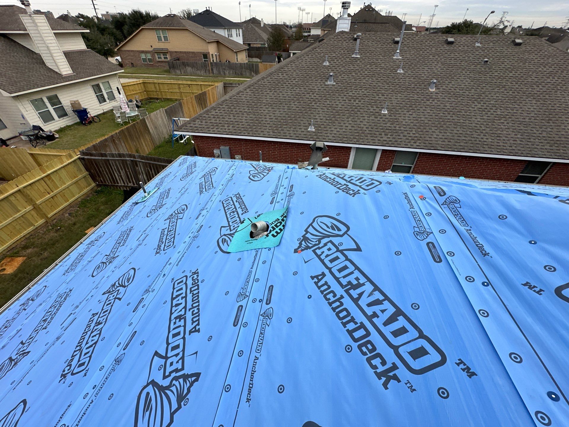 Project in Houston by Motion Roofing