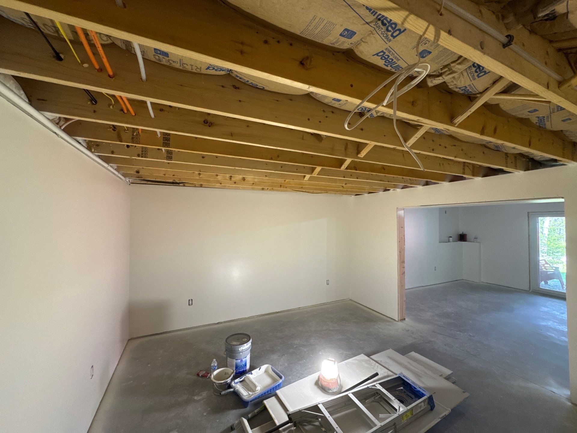 Basement Remodel by Big Pine Panting Inc