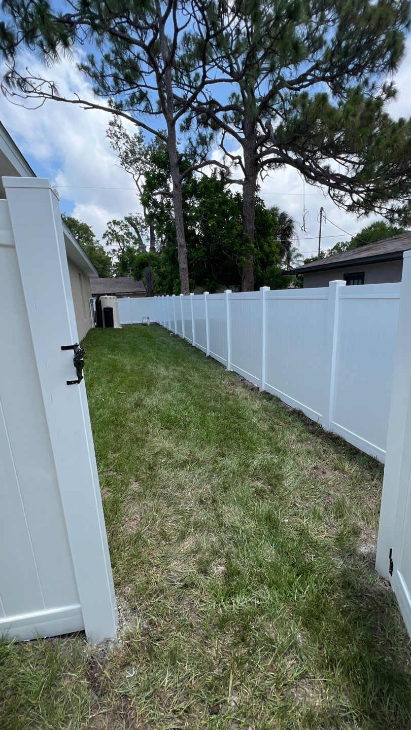 Venice, FL 6ft. Tall White Vinyl Privacy Fence by Asap fence and gates, LLC