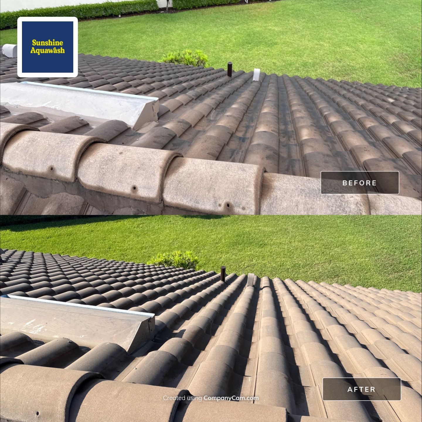 Concrete Tile Roof, Paver Driveway & Lanai Cleaning – Artisan Lakes Esplanade, Palmetto, FL by Sunshine AquaWash