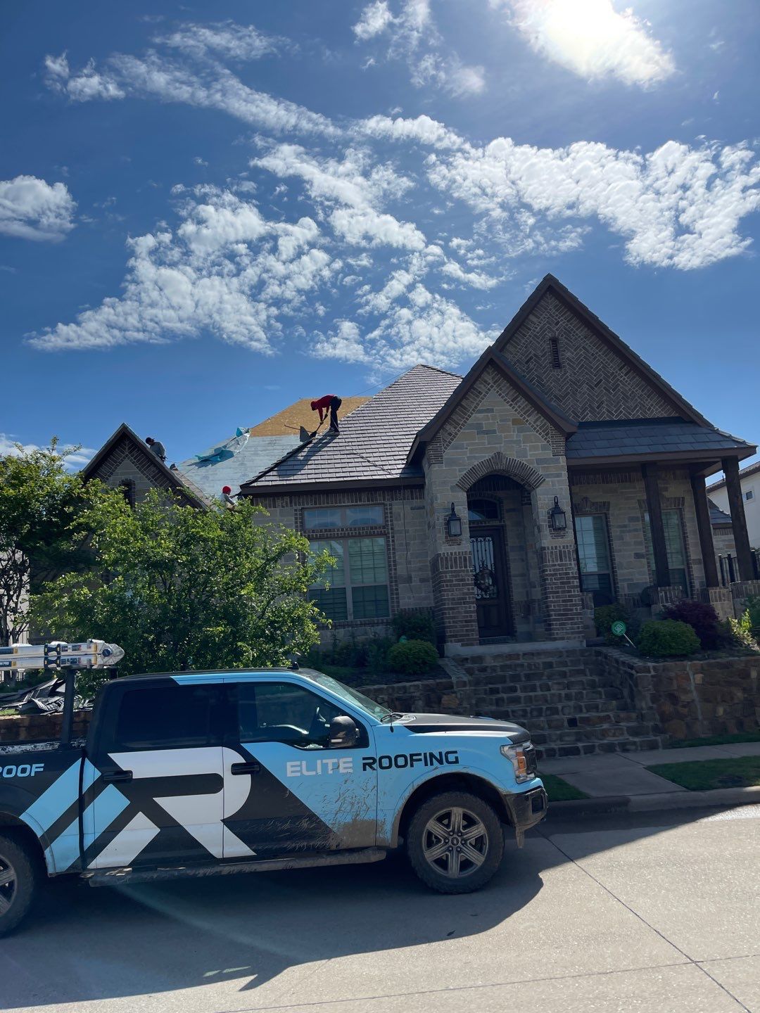Roof Replacement using Davinci Bell Slate Shingles by Elite Roofing LLC