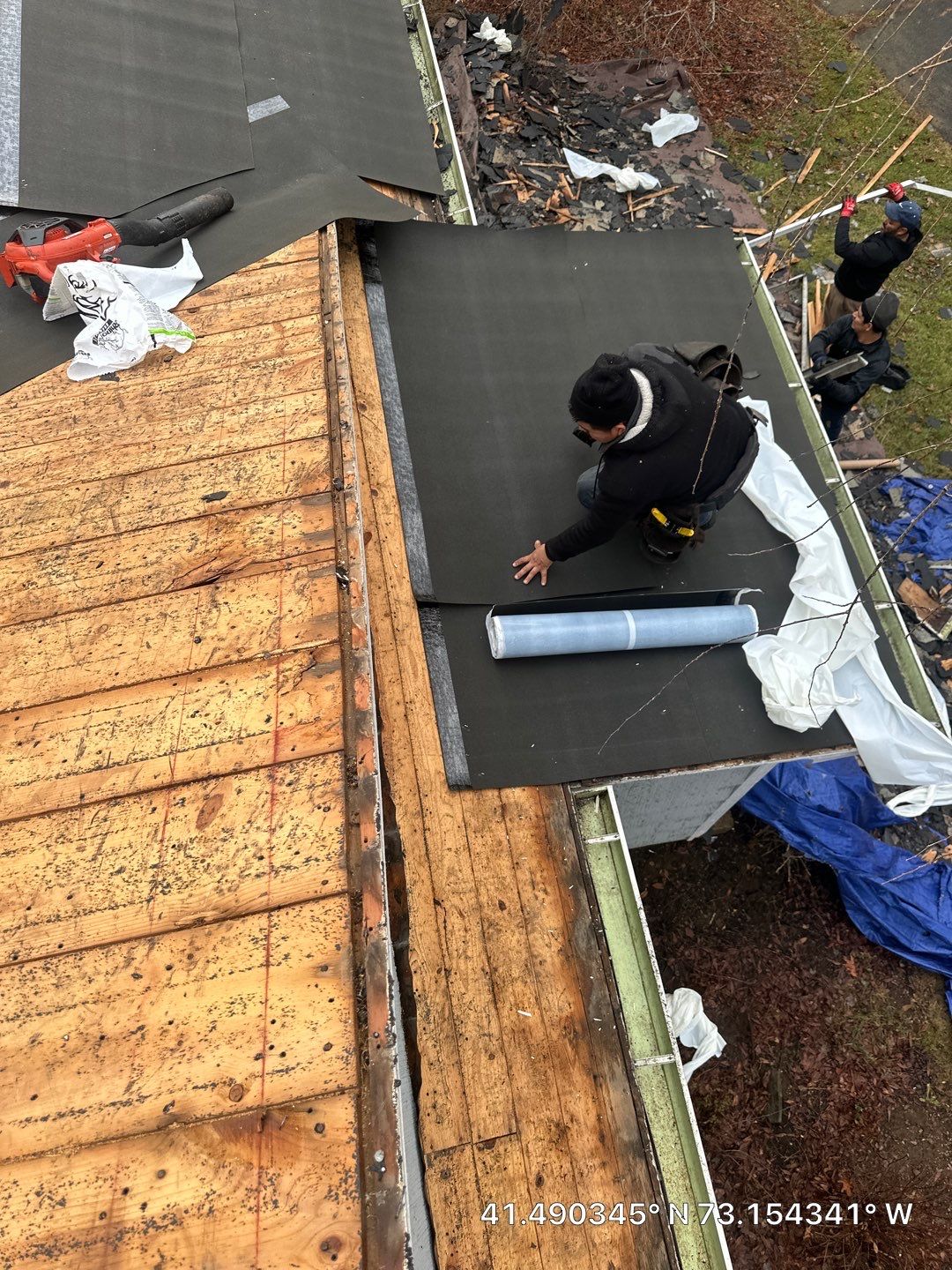 Residential Roofing Installation using Owens Corning TruDefinition - Williamsburg Gray by A Plus Exterior