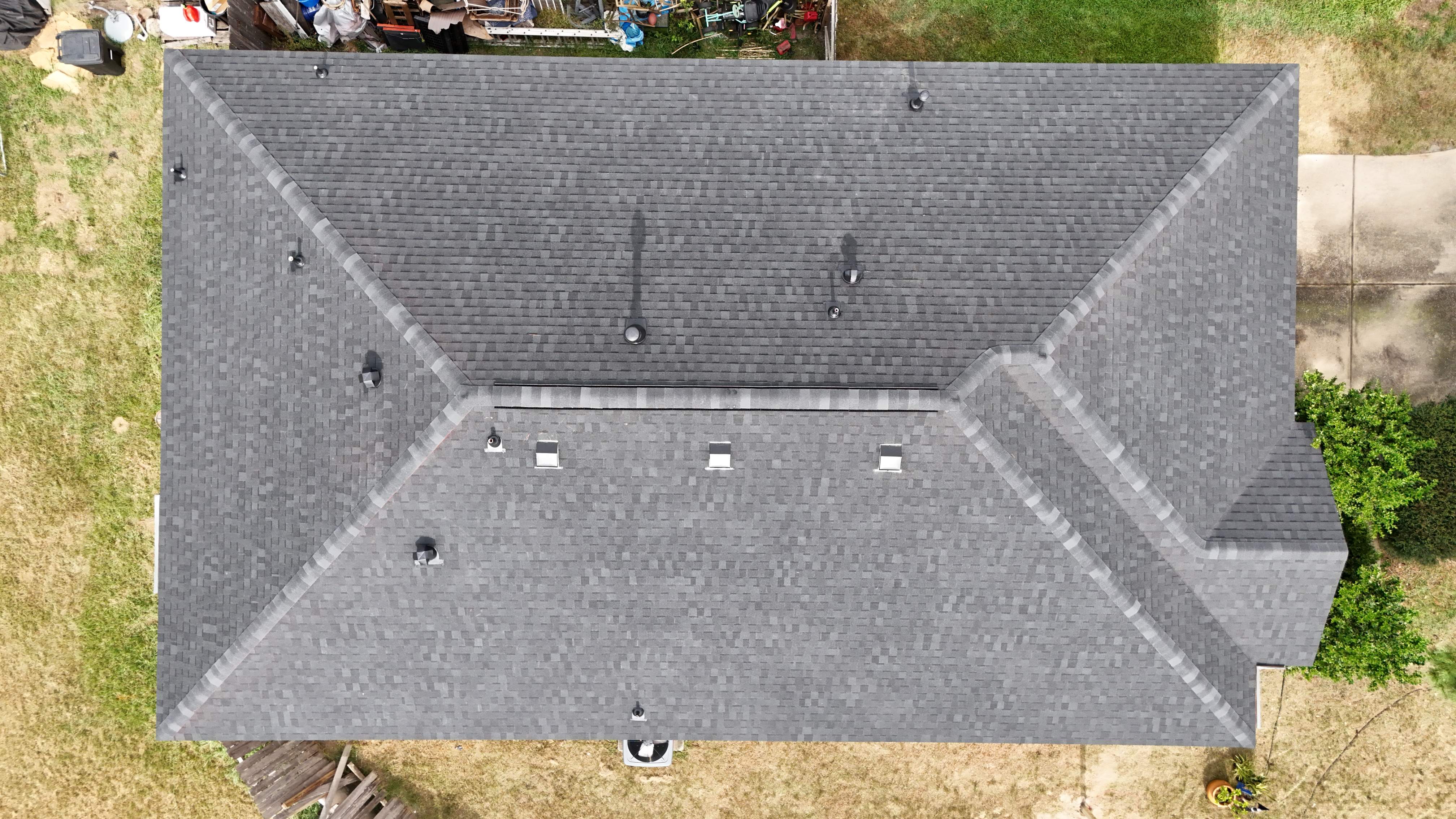 Rustic Black Shingle Roof Replacement — Spring, TX by PL Roofing & SB Roofing, LLC.