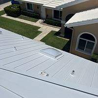 24ga 1" Nail-Strip Regal White  by Total Roofing System The Metal Roof Experts