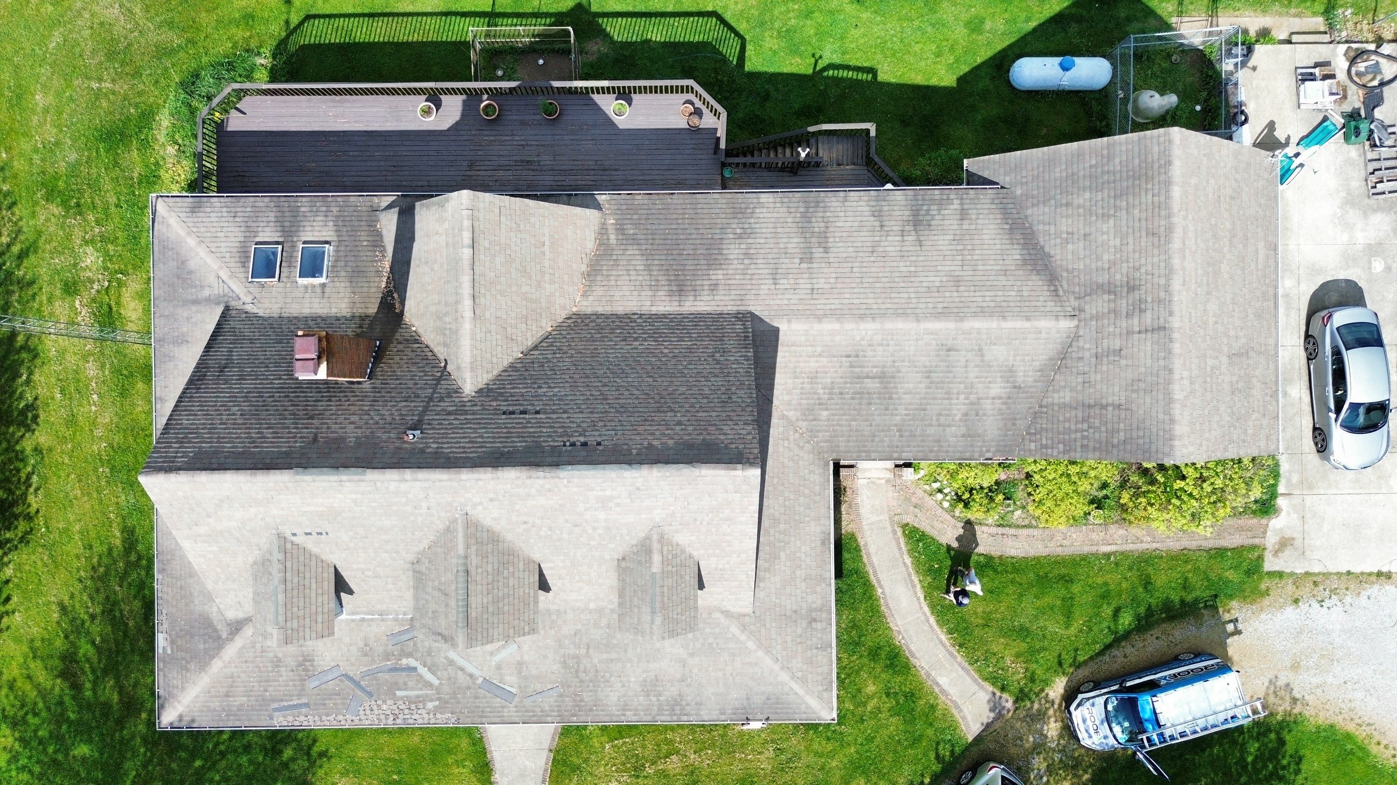 Residential Roofing Installation using ProVia Ironstone Slate Metal Roofing by RoofX 