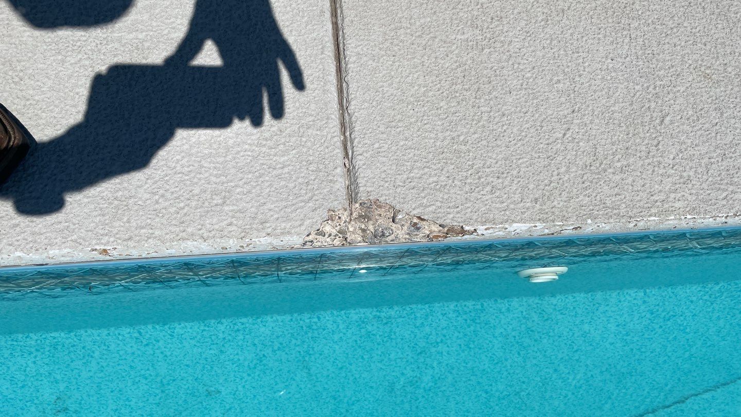 Pool Deck Transformation using Slate Stone by Croc Coatings, LLC