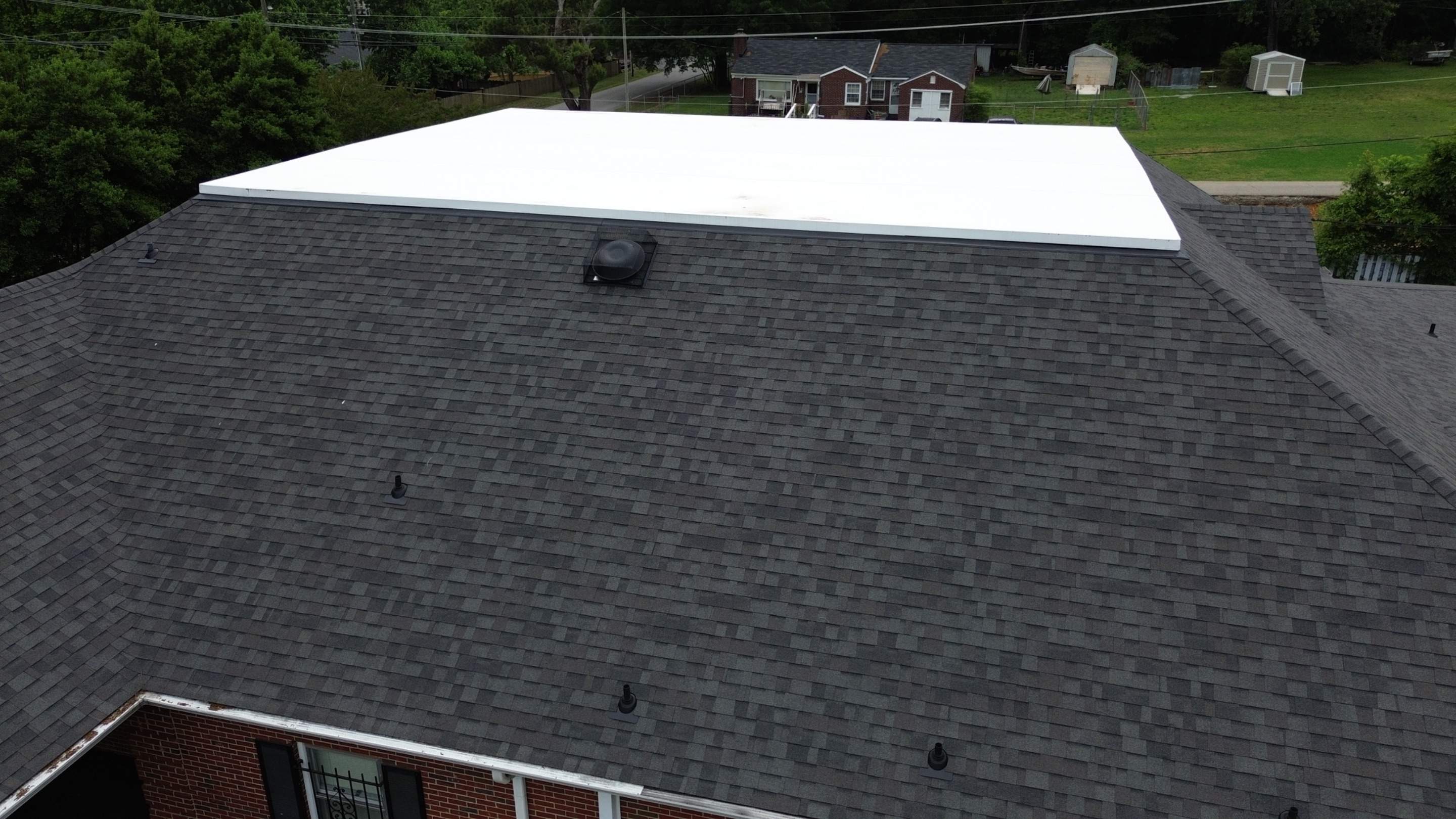 Commercial Shingle and TPO Roof Replacement in Rock Hill, South Carolina by Merritt Roofing LLC