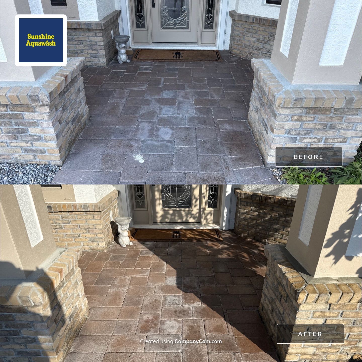 Flat Tile Roof, Paver Pool Deck & Driveway Cleaning | Cove at Twin Rivers, Parrish FL by Sunshine AquaWash
