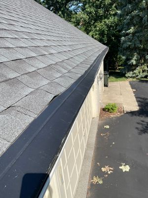Completed gutter protection installation in Oak Brook, IL 60523