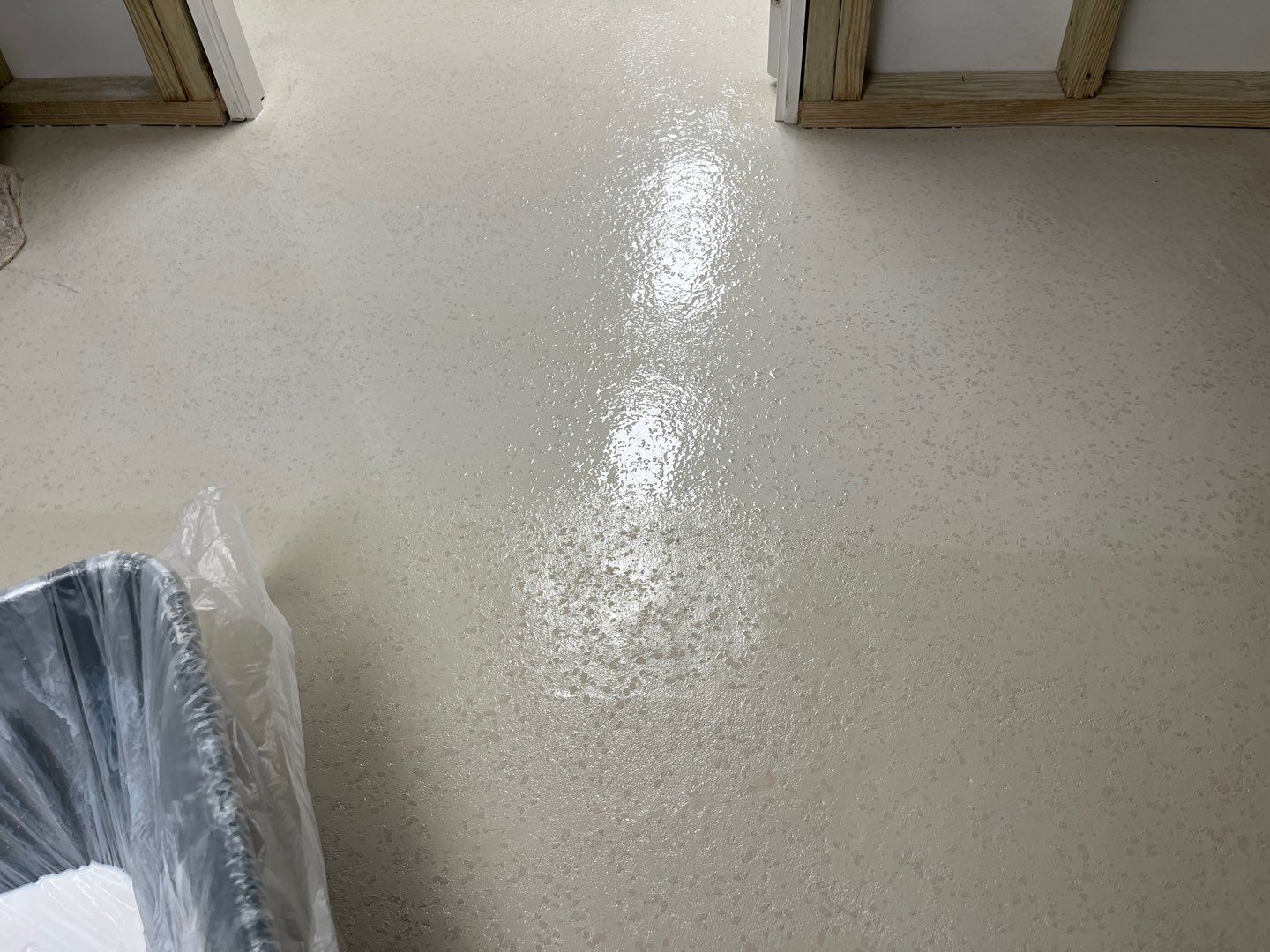 Luxury Home Concrete Floor - Epoxy & Flakes Finish - Stone Harbor, NJ by FreshCoat Works LLC