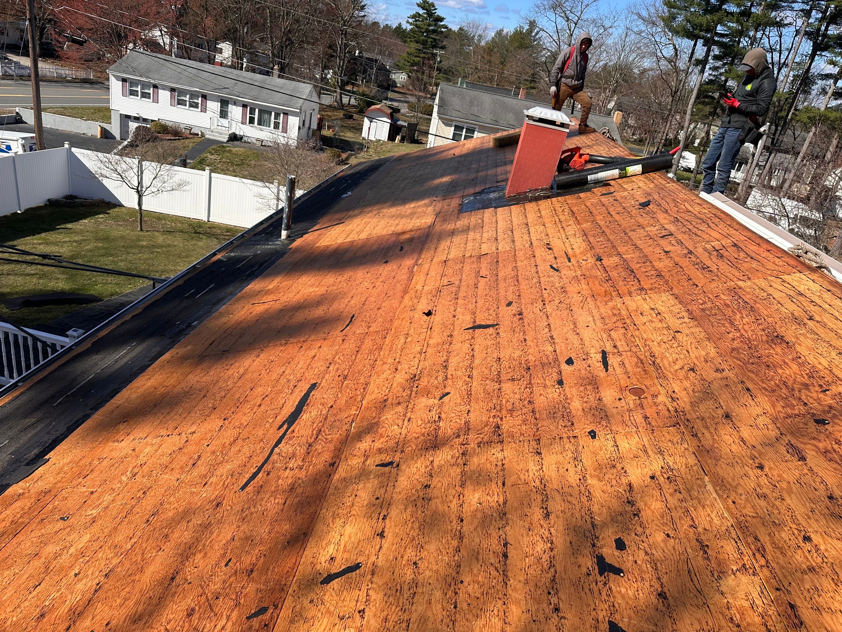 Full Residential Roof Replacement and Chimney Reflashing in Nashua by Tall pine roofing