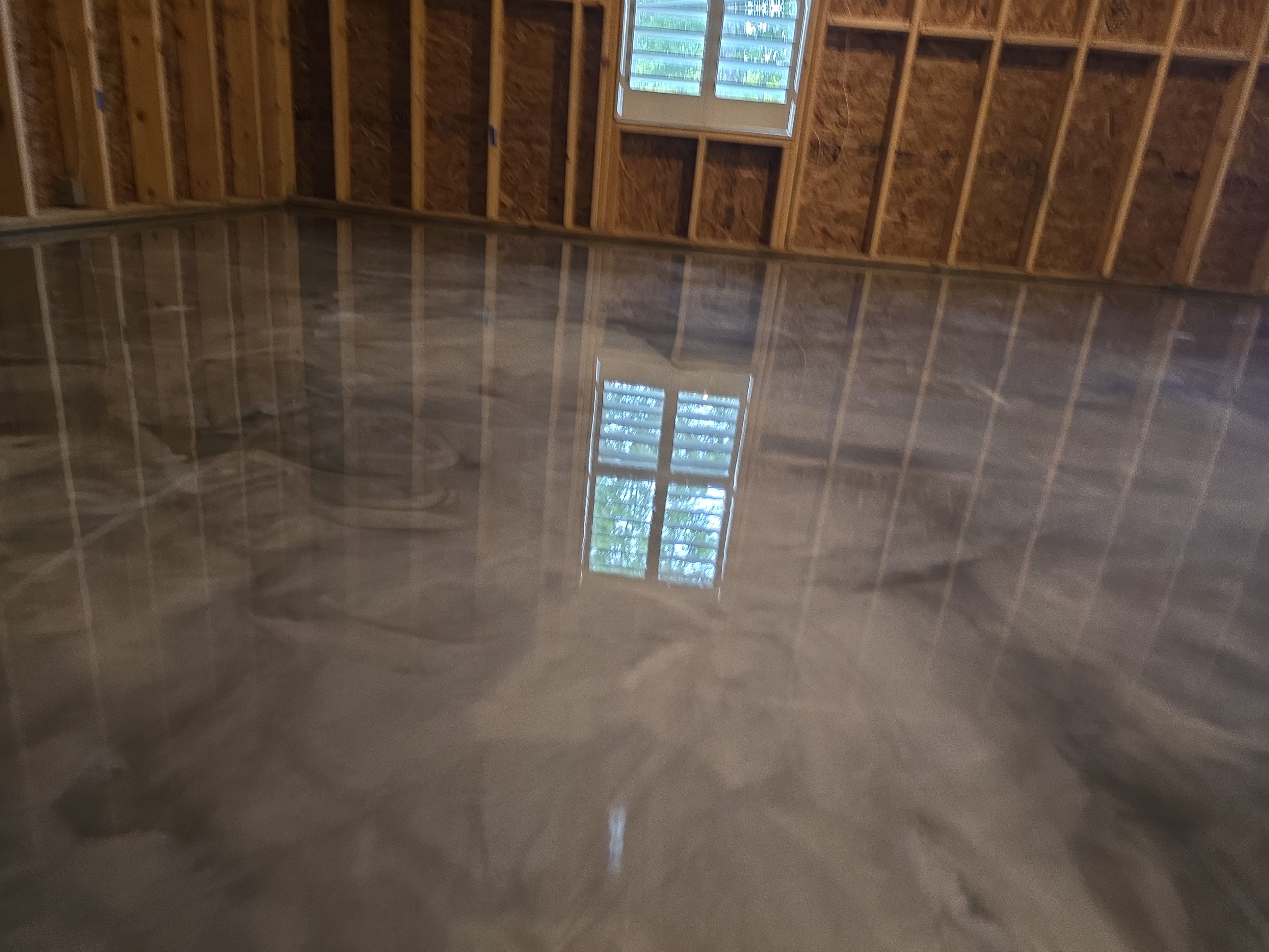 Epic Metallic + Garage and Basement Flake by Elite Floor Solutions