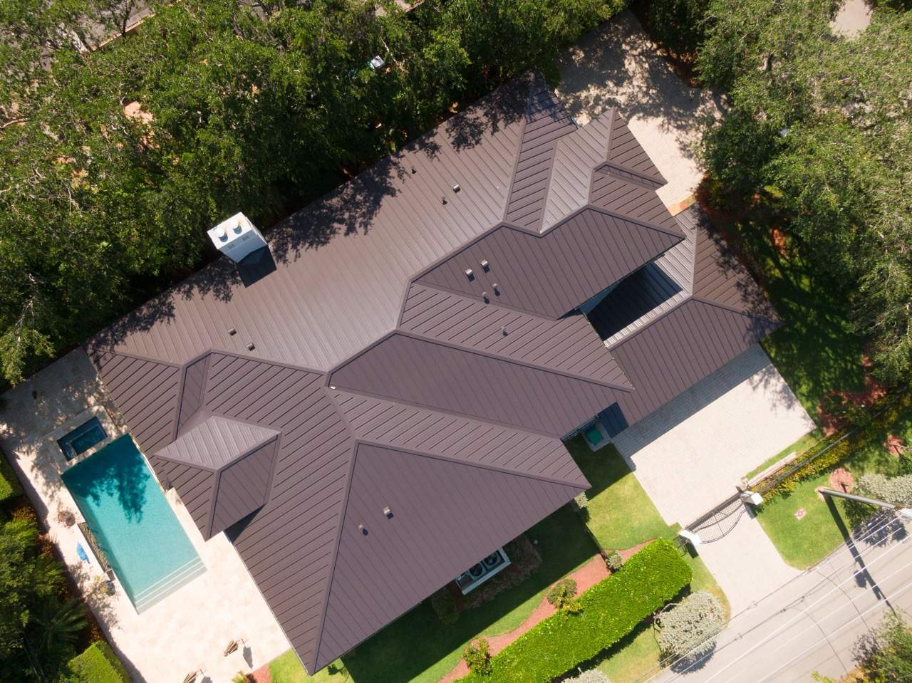 Metal Roof - Galvalume - Dark Bronze by Istueta Roofing