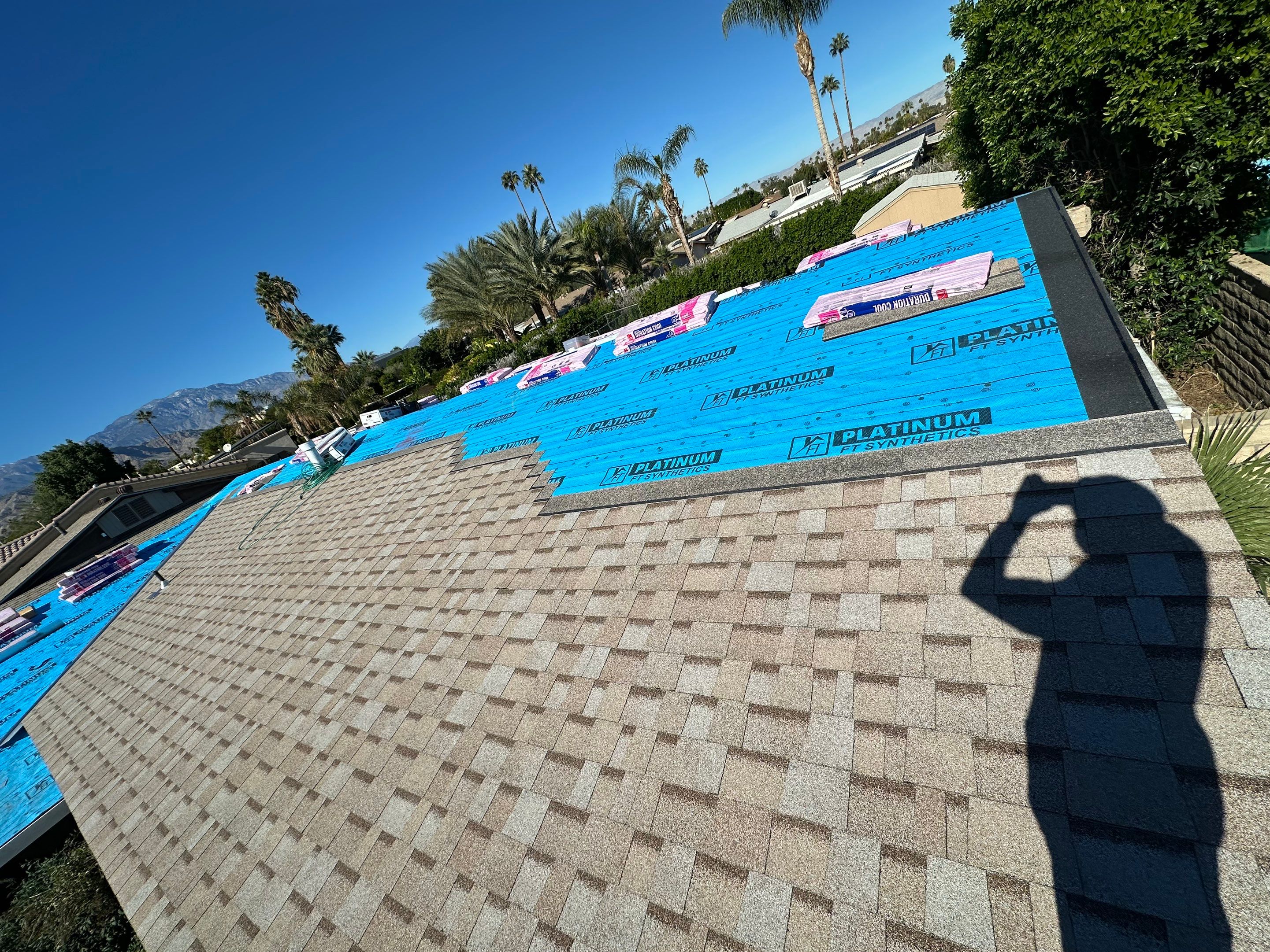 Project in Palm Desert by Desert Roof Concepts