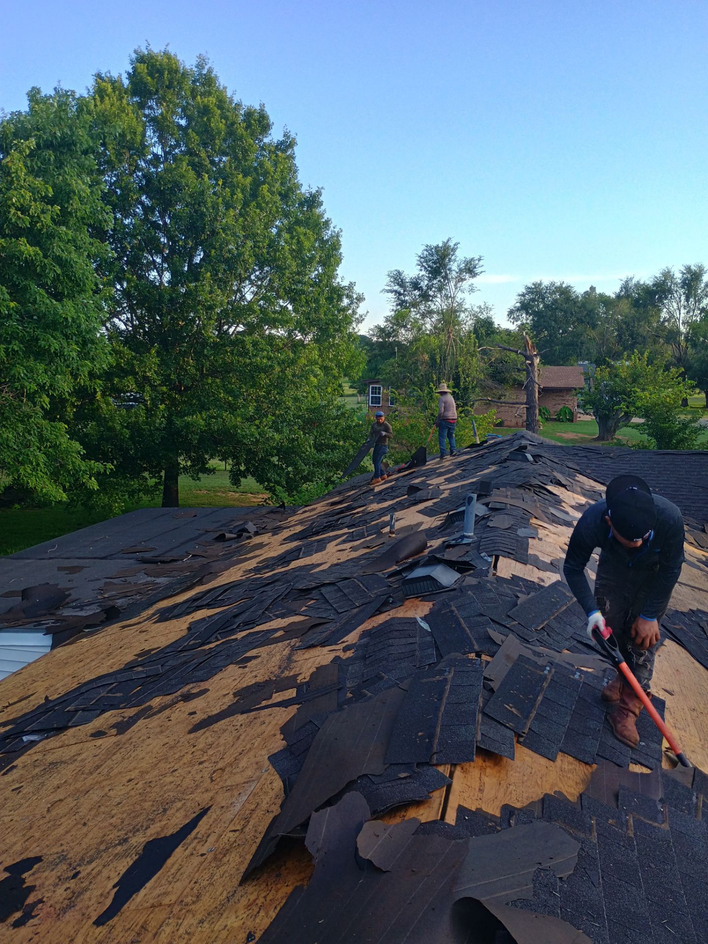 Storm Damage Restoration and Complete Roof Replacement in Pauls Valley by BANA Roofing and Solar Supply