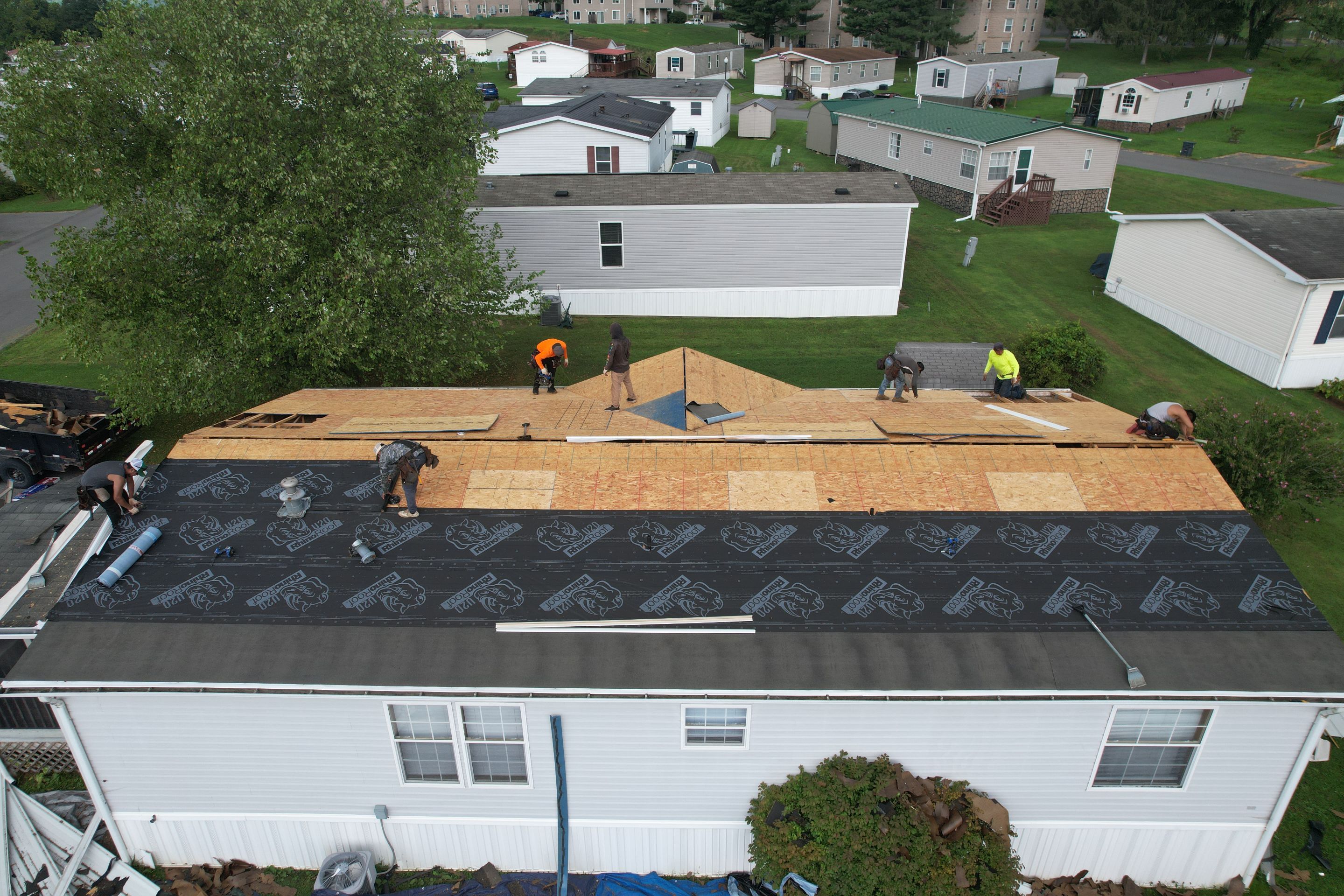 Residential Roofing Installation using GAF Timberline HDZ Fox Hollow Grey by Rainstoppers Roofing