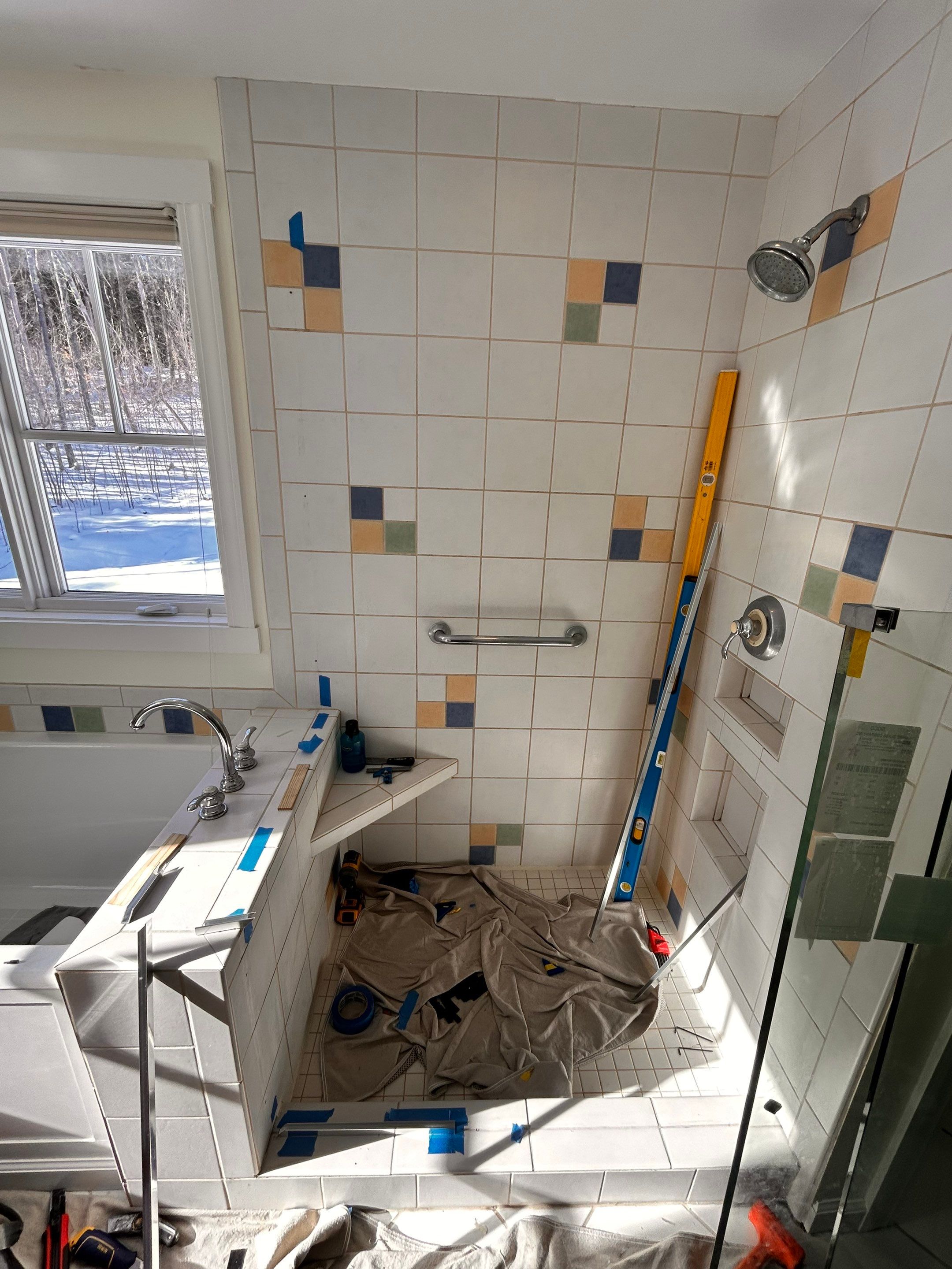 Replacement Frameless Shower Enclosure by Cheshire Glass Company