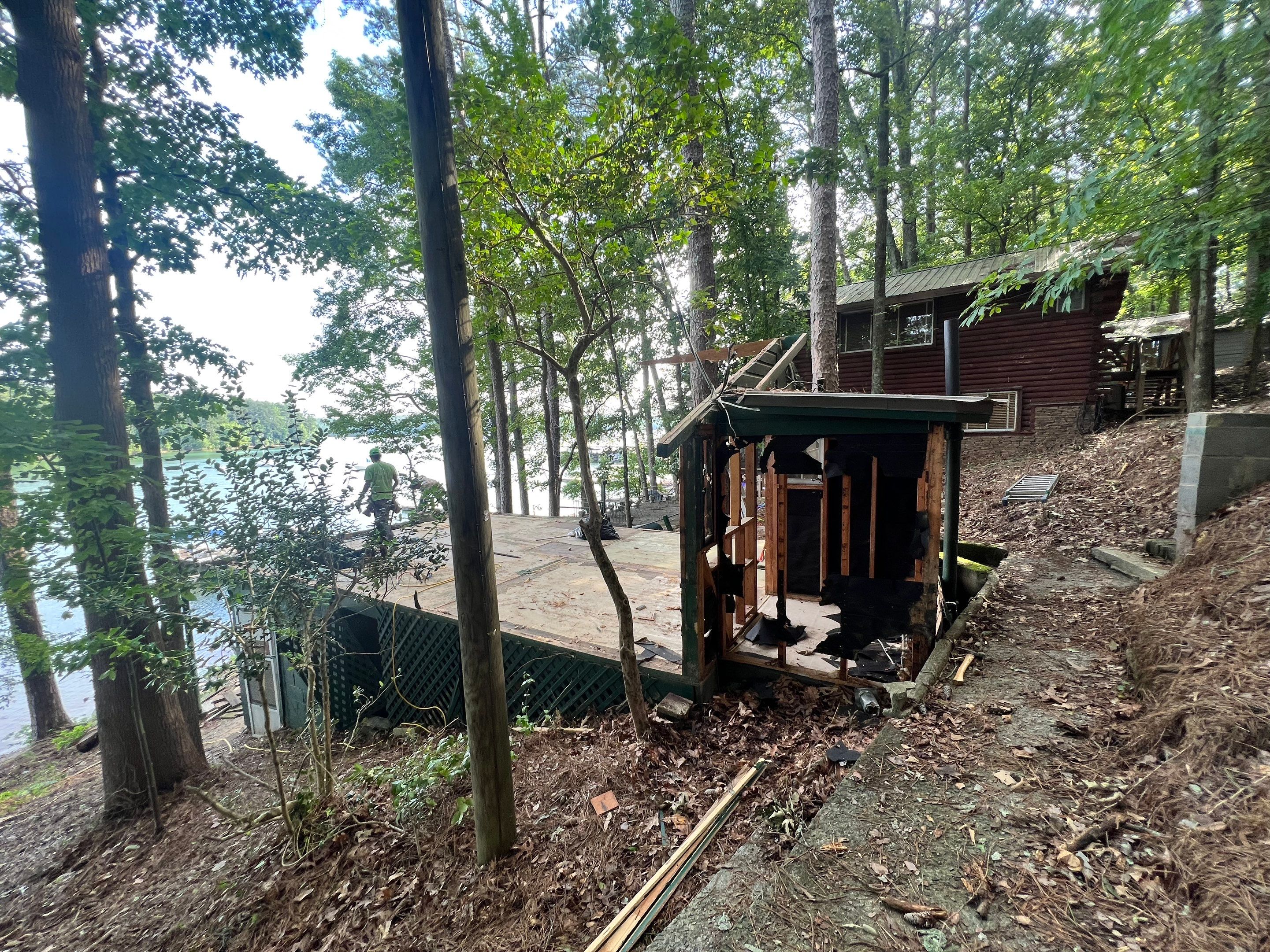 Lakefront Room Addition and Custom Deck Build in Acworth by Swift Home Renovations 