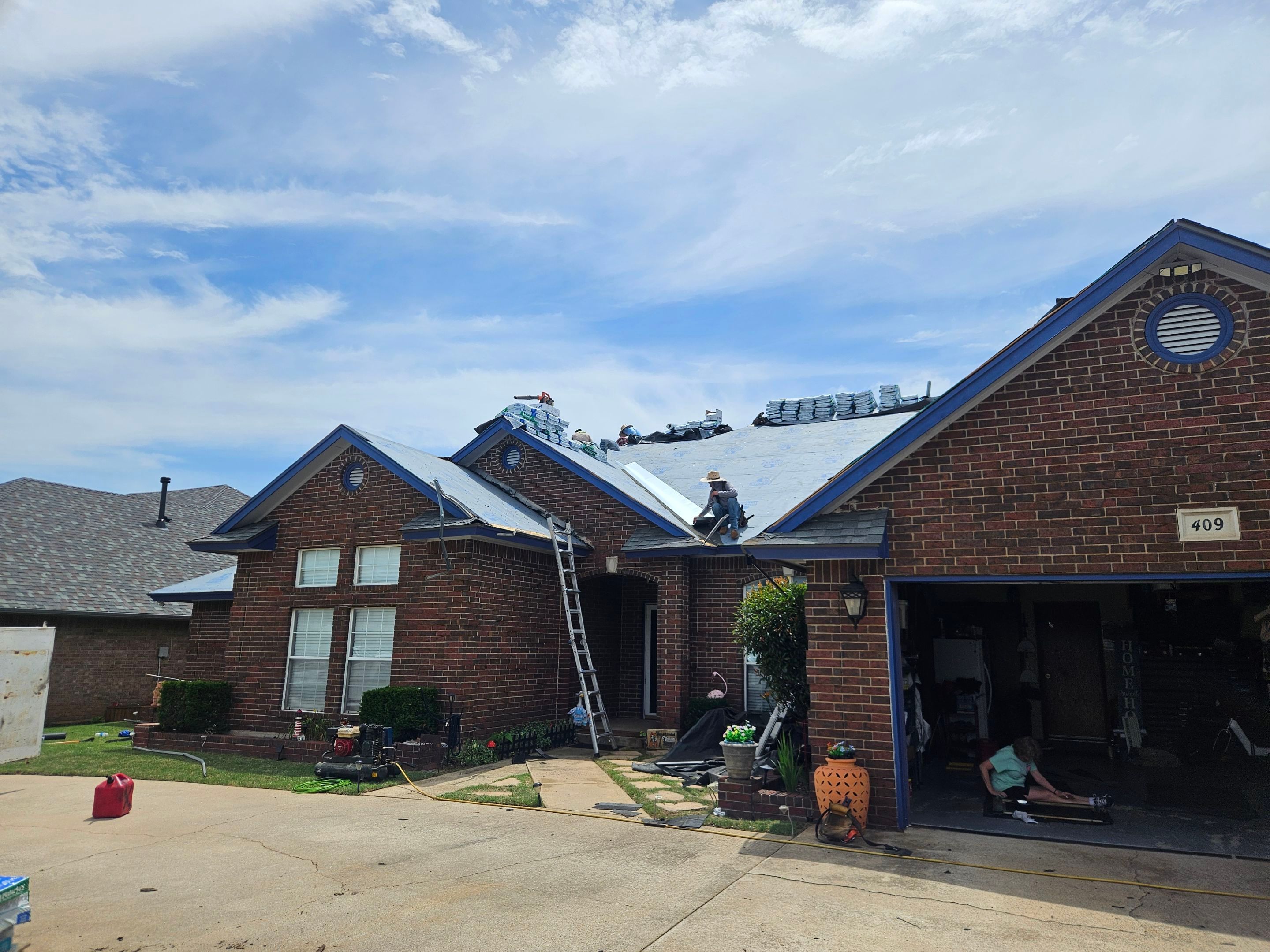 Yukon Residential Roof Replacement with  Malarkey Vista Class 4 Shingles by Z Construction & Roofing, LLC