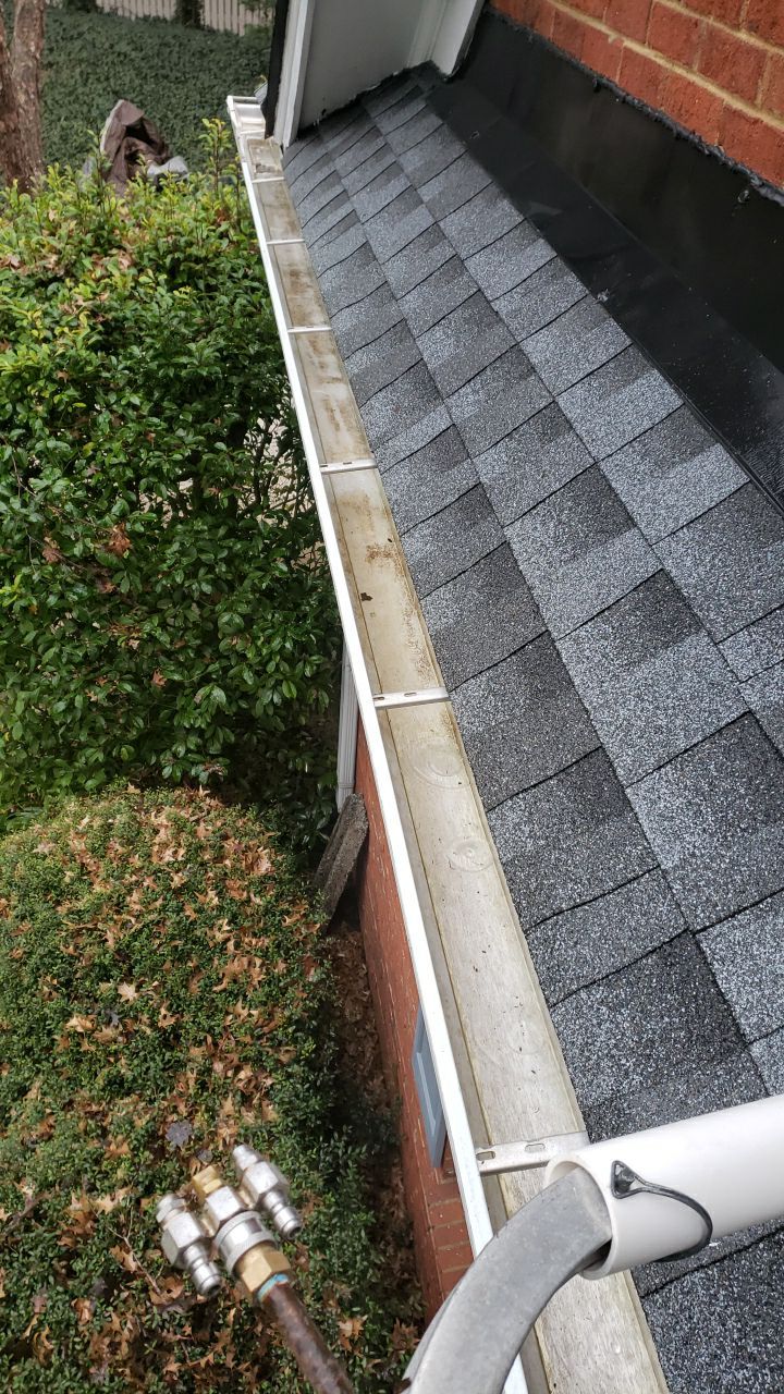 Gutter Cleaning using cleaner by Power Wash Masters LLC