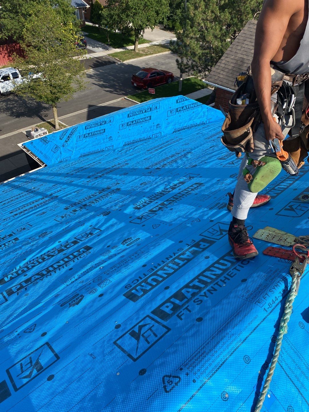 Residential Roofing Installation using 16" Standing Seam Panels by Jay Carter Roofing & Sheet Metal