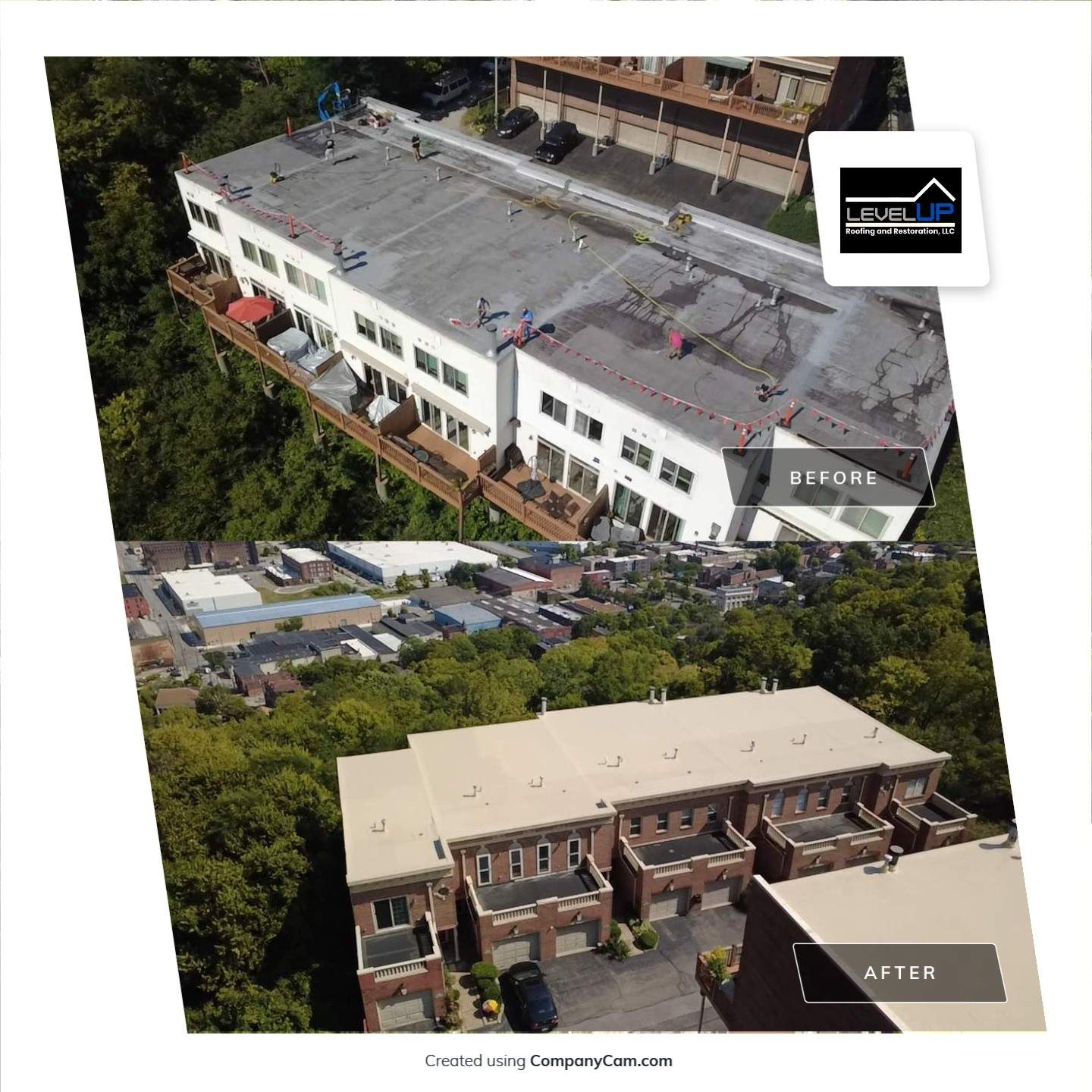 Large-Scale Multi Family Roof Restoration by Level Up Roofing and Restoration Services LLC