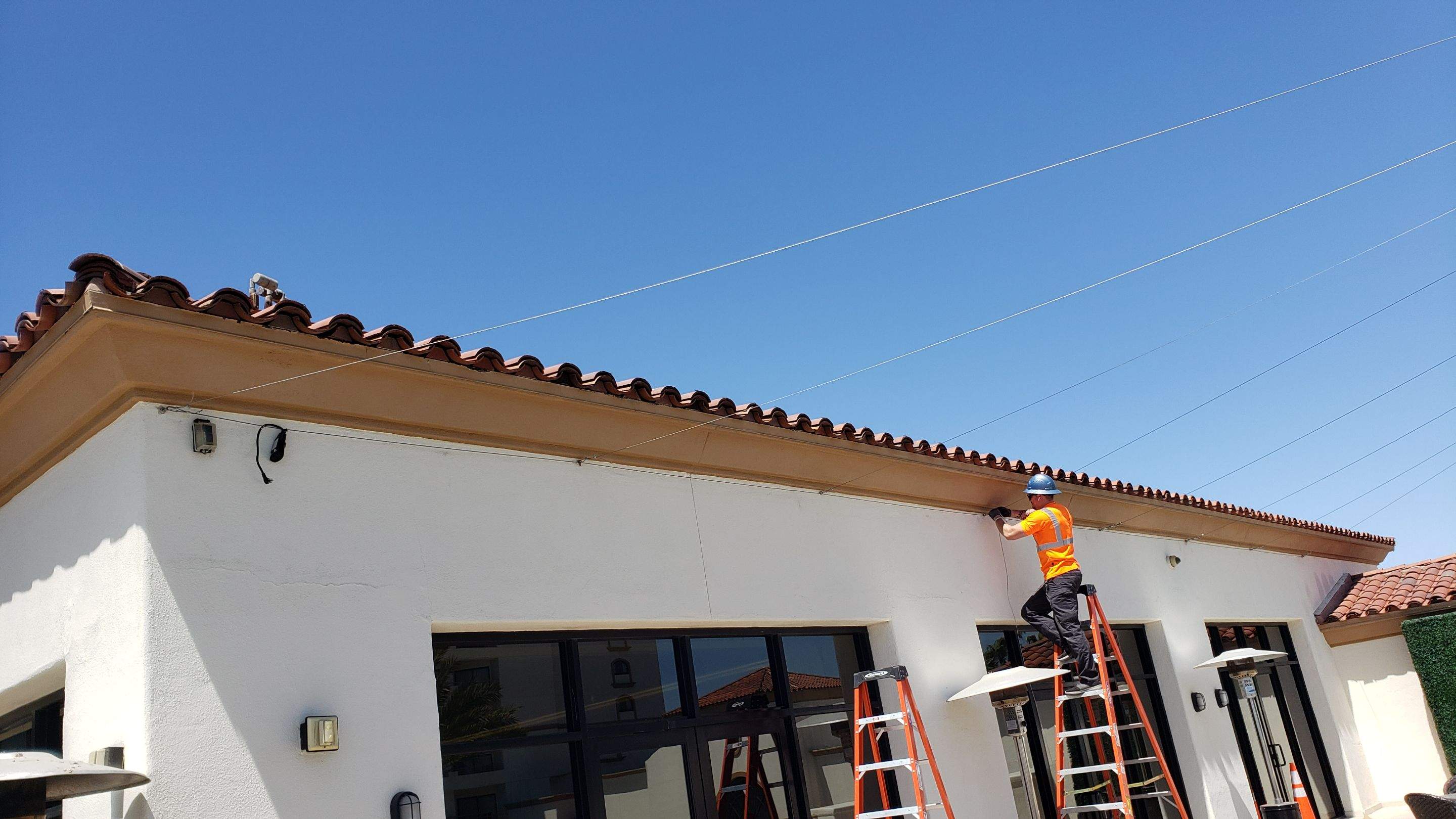 Hilton Waterfront Bistro Light Install by BrightLife Designs llc