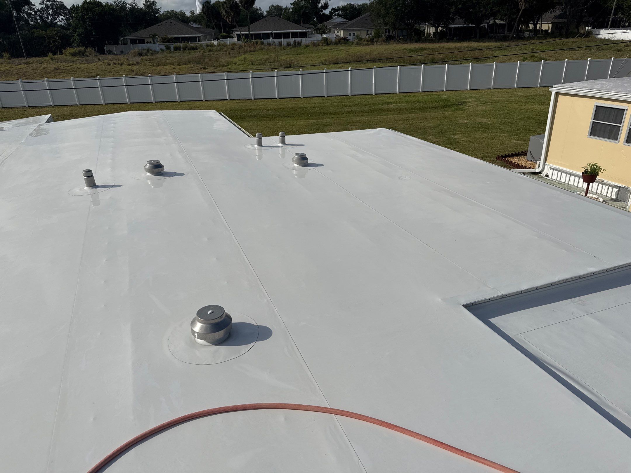 Mobile Home Soft Wash & TPO Roof Cleaning in Leisure Lake Mobile Home Park – Palmetto, FL by Sunshine AquaWash