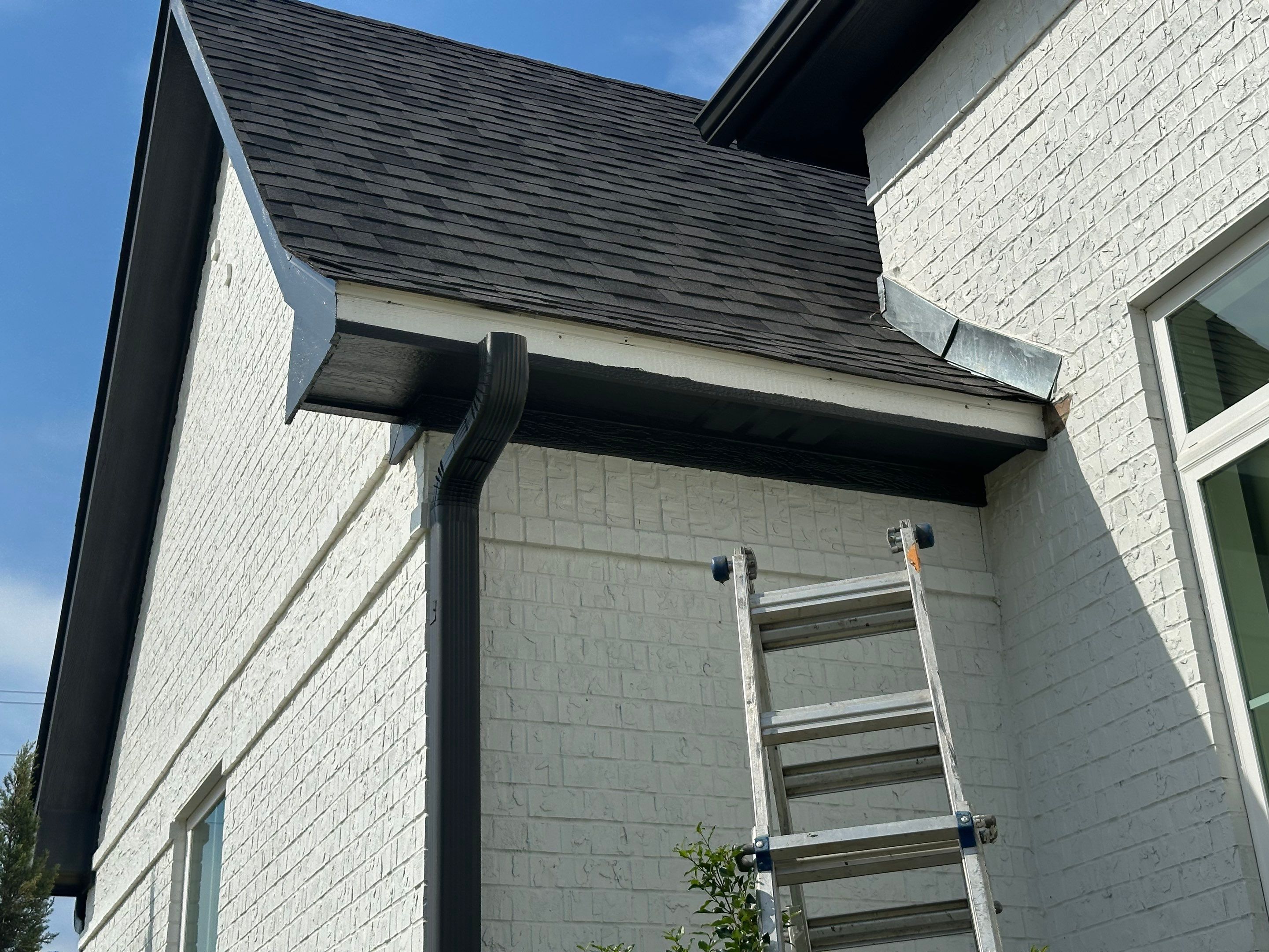Exterior Painting in Longview, TX | Roof & Eaves in Elegant Black by Quality Coats Painting