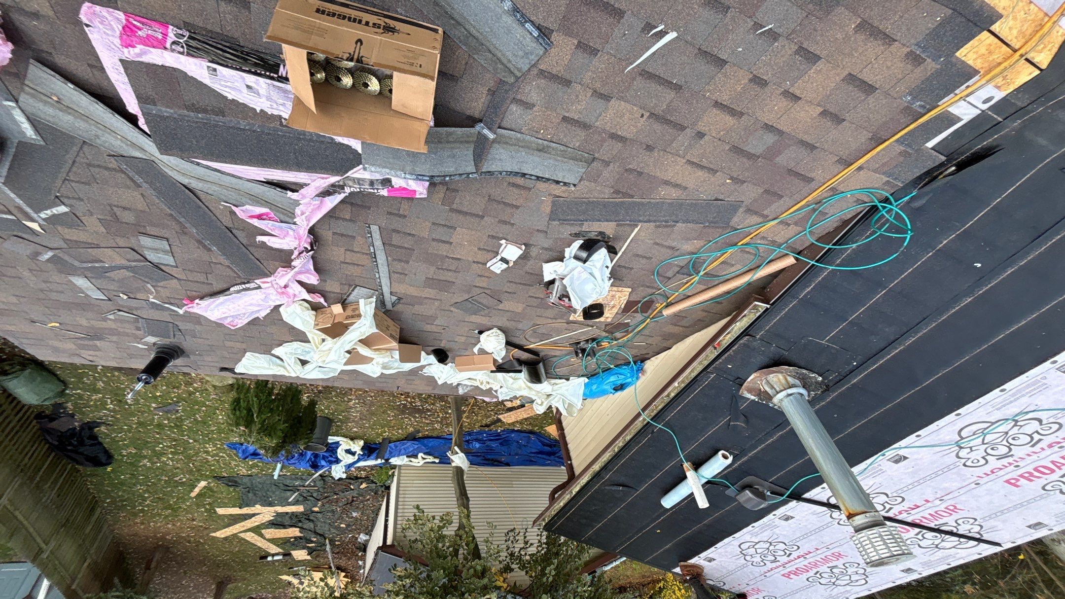 Roof Replacement using Owens Corning Teak by 180 Contractors