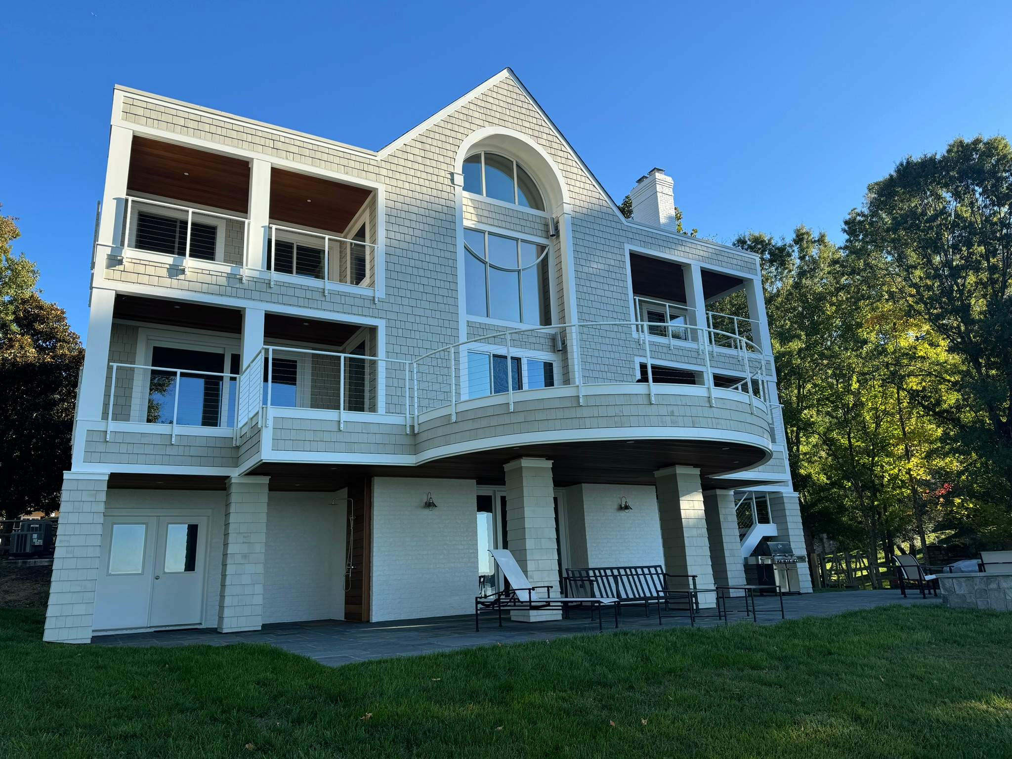 Custom Aluminum Cable Railing System – Face Mounted – Lorton, VA by Capitol Iron Works