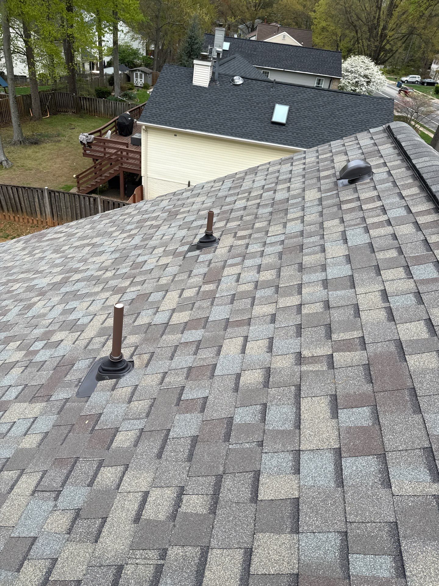 Burke: Residential Roof Replacement with CertainTeed Landmark Pro in Max Def Weathered Wood by RM Banning, Inc.