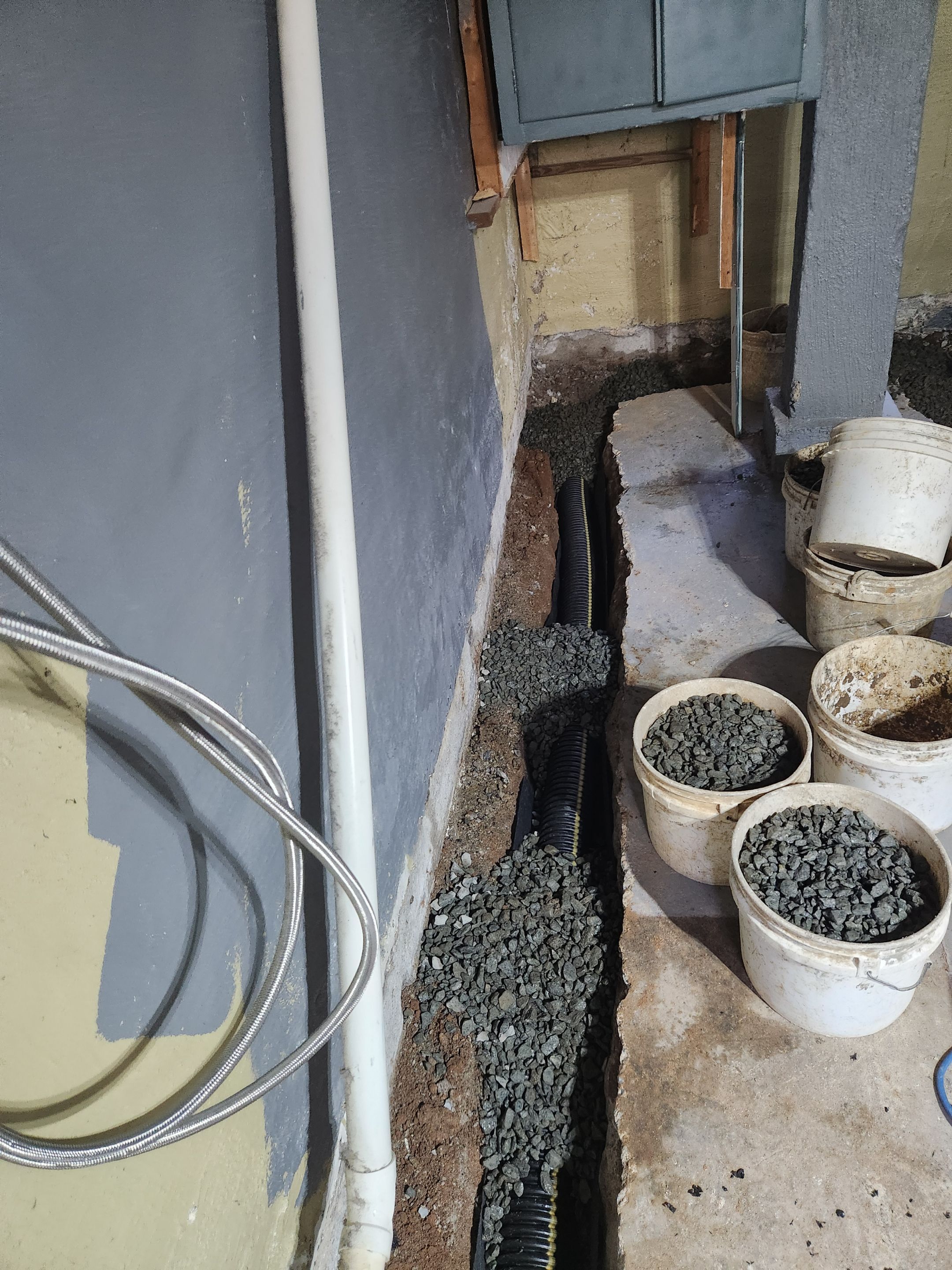 Interior French Drain River Edge NJ by Pure Service Pro, LLC 