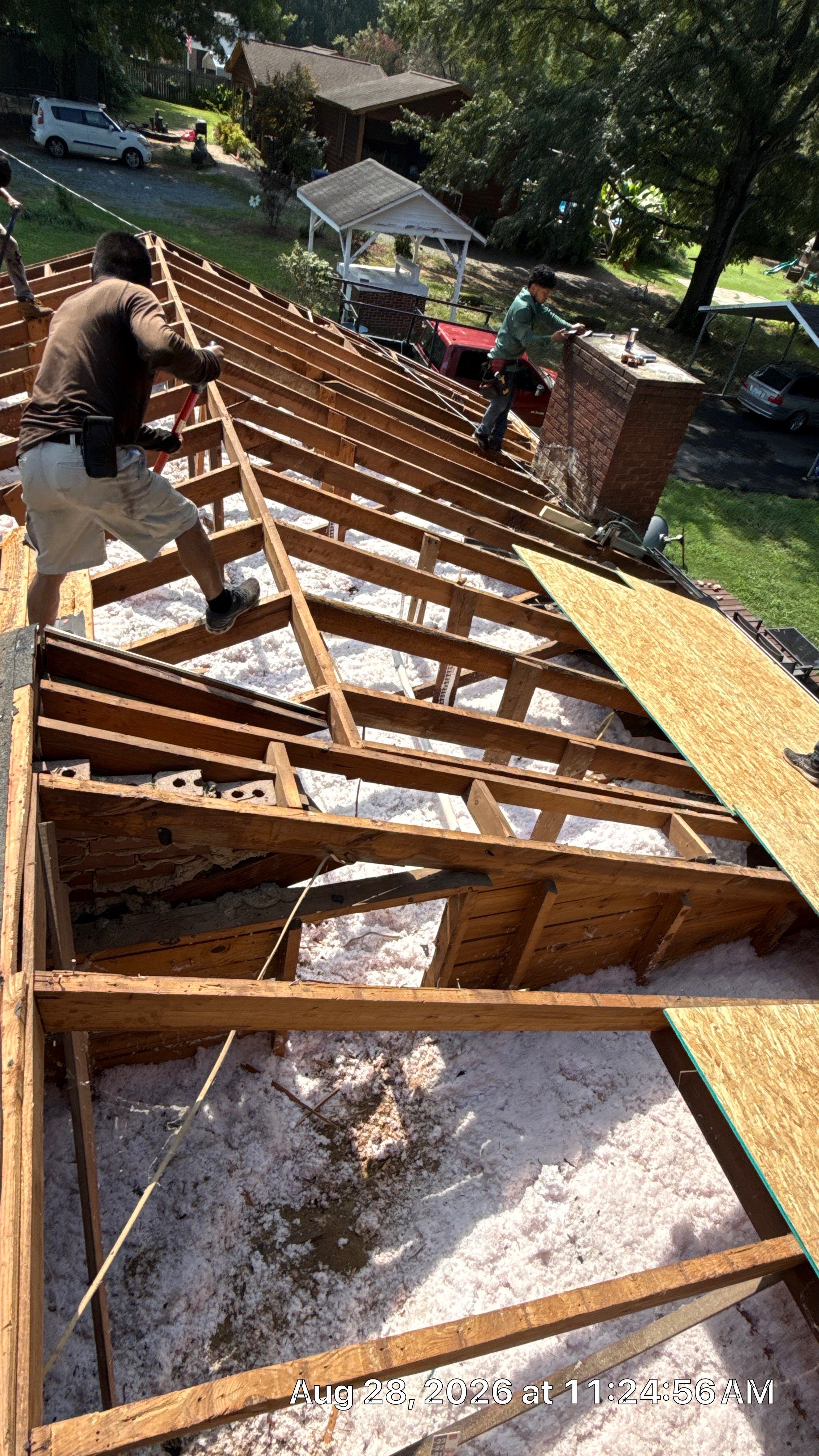 Roof replacement, interior and gutter repair by hail and wind damage by Just Brilliant Restoration JBR