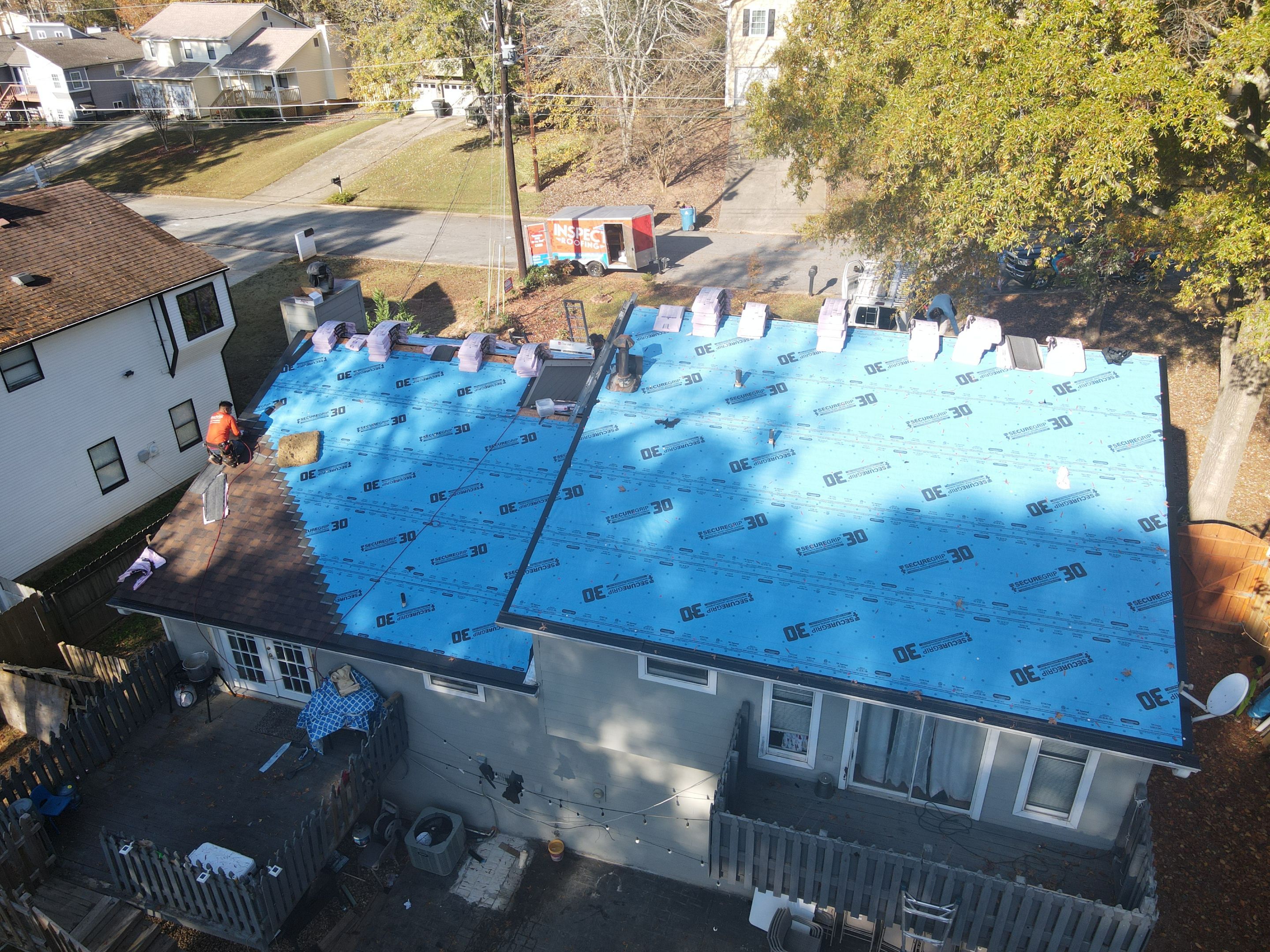 Residential Roofing Installation using Owens Corning by Inspector Roofing and Restoration