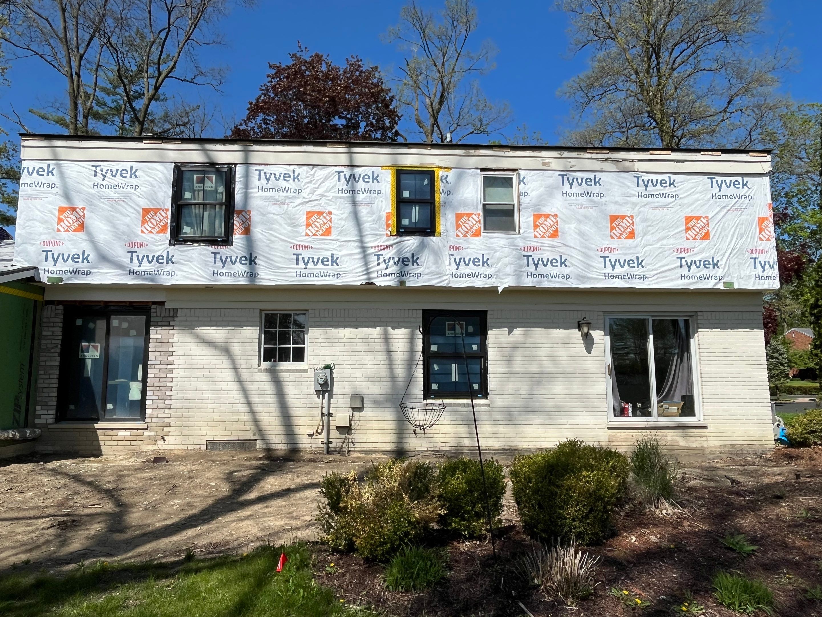 Siding Replacement using Hardie Plank S8 1/4"  Arctic White by 180 Contractors