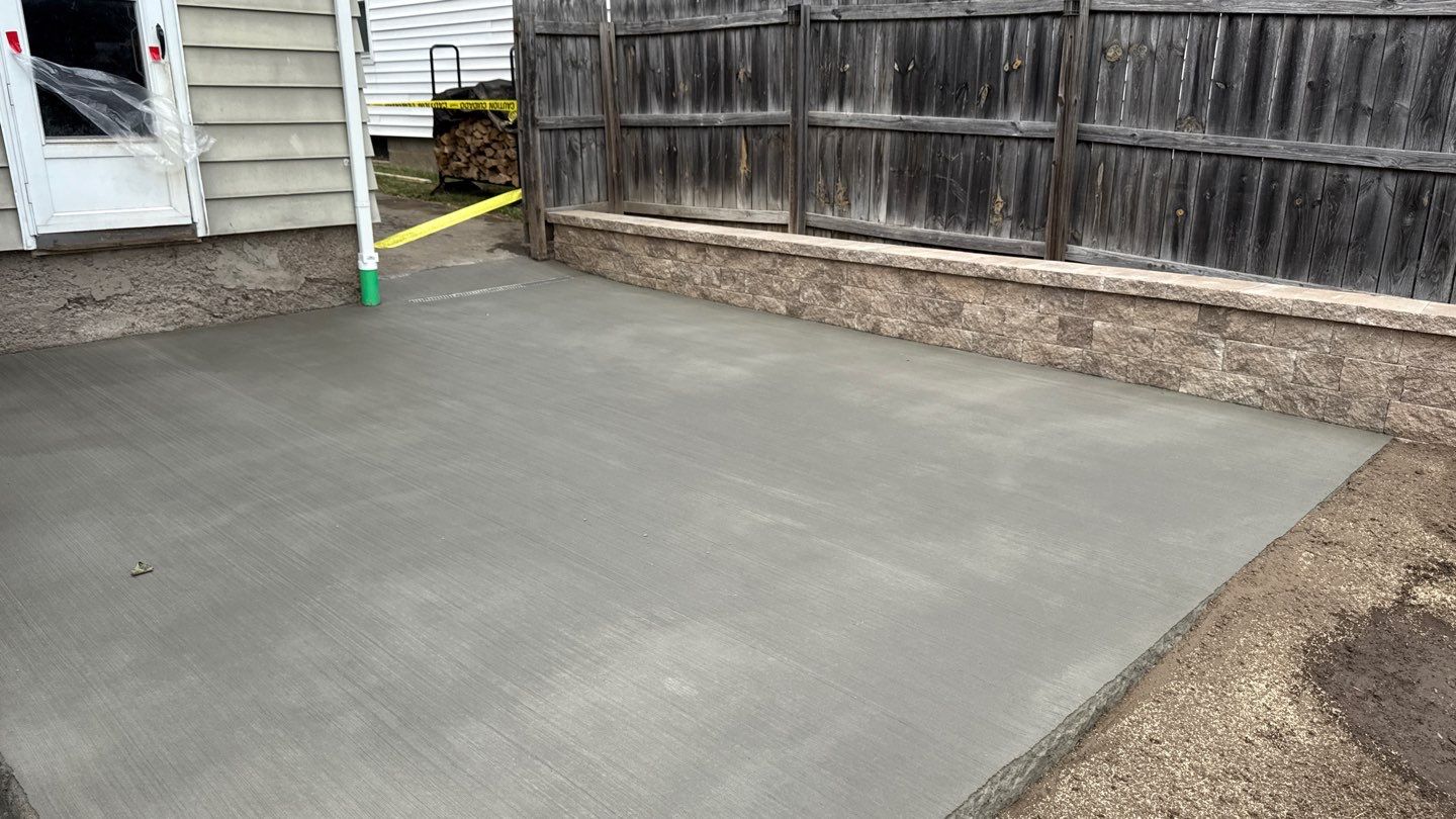 Broom Finish Patio  by NG Masonry & Construction LLC