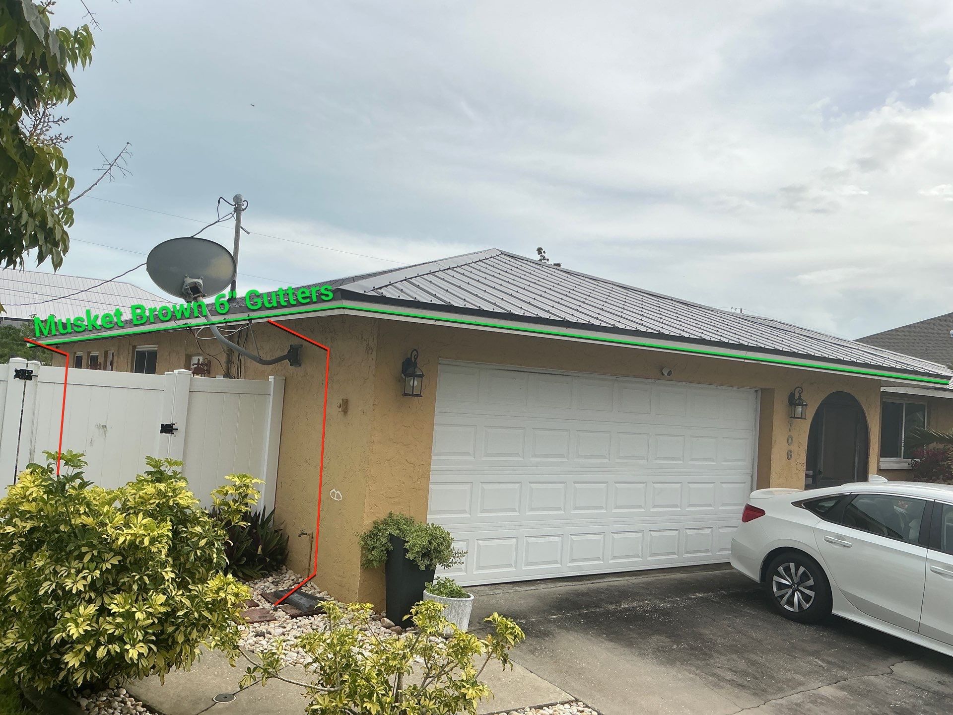 Gutter Upgrade Project in Cape Coral FL by Gutter Professors