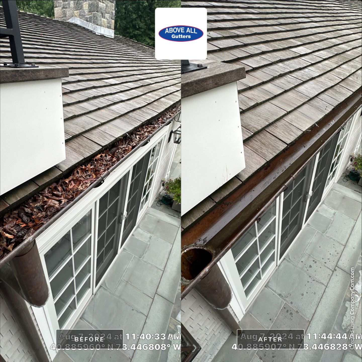 Gutter cleaning by Above All Gutters