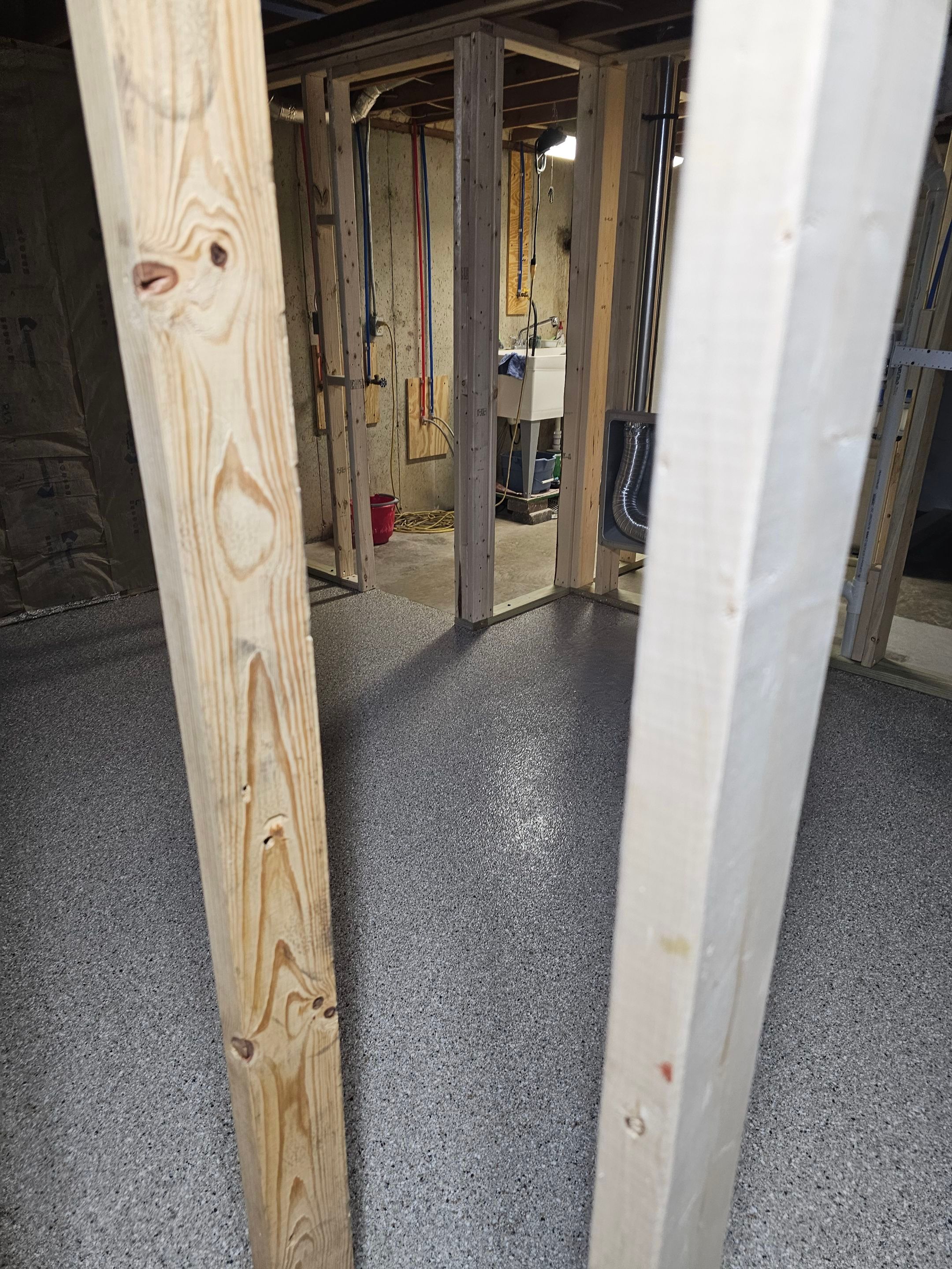 Beautiful Basement floor in South Bend! by Innovative Spaces / Innovative Concrete Coatings