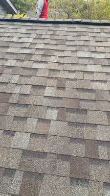 Residential Roofing Installation using Owens Corning Duration Driftwood