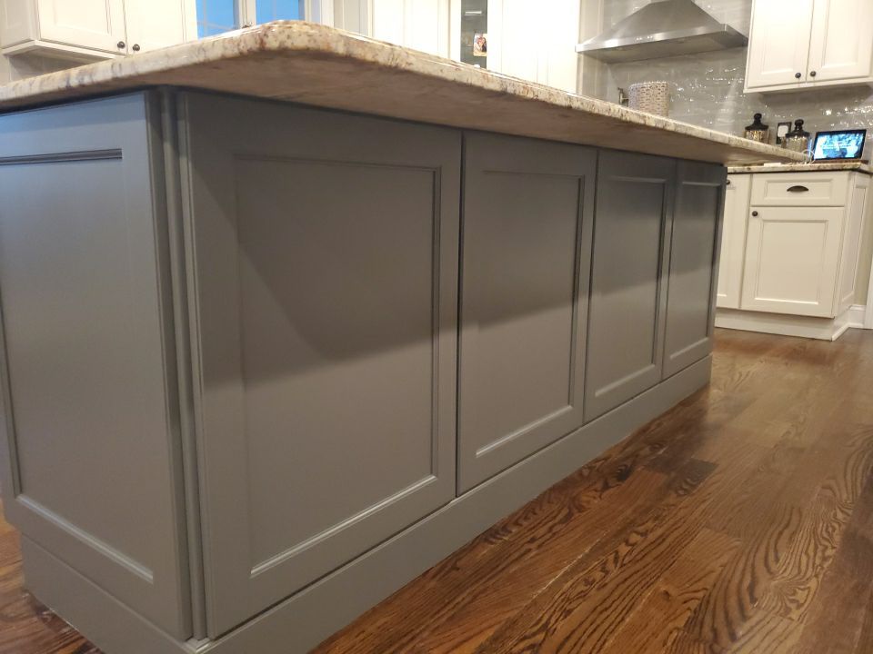 Kitchen Cabinets Refinished in Kendall Charcoal HC-166  by Spectrum Painting, LLC