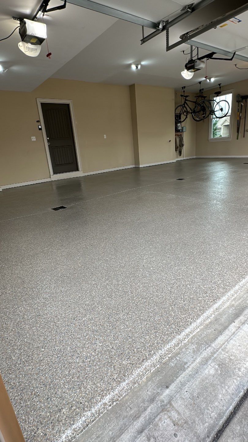 Large Patio + Garage Project in Moon Township by Floors in a Day, Inc