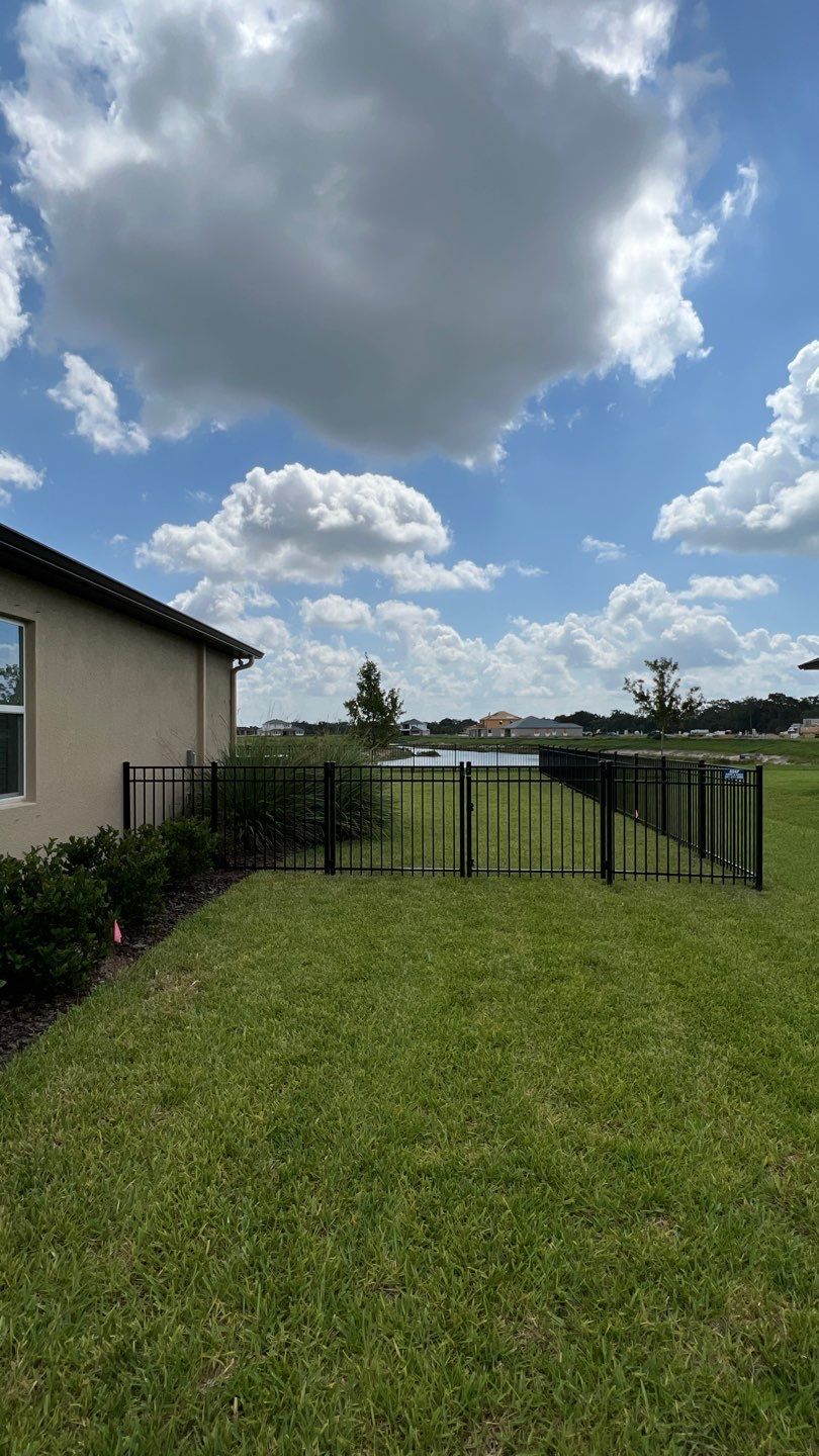 Parrish, FL  Black 3 Rail Aluminum Fence Installation by Asap fence and gates, LLC
