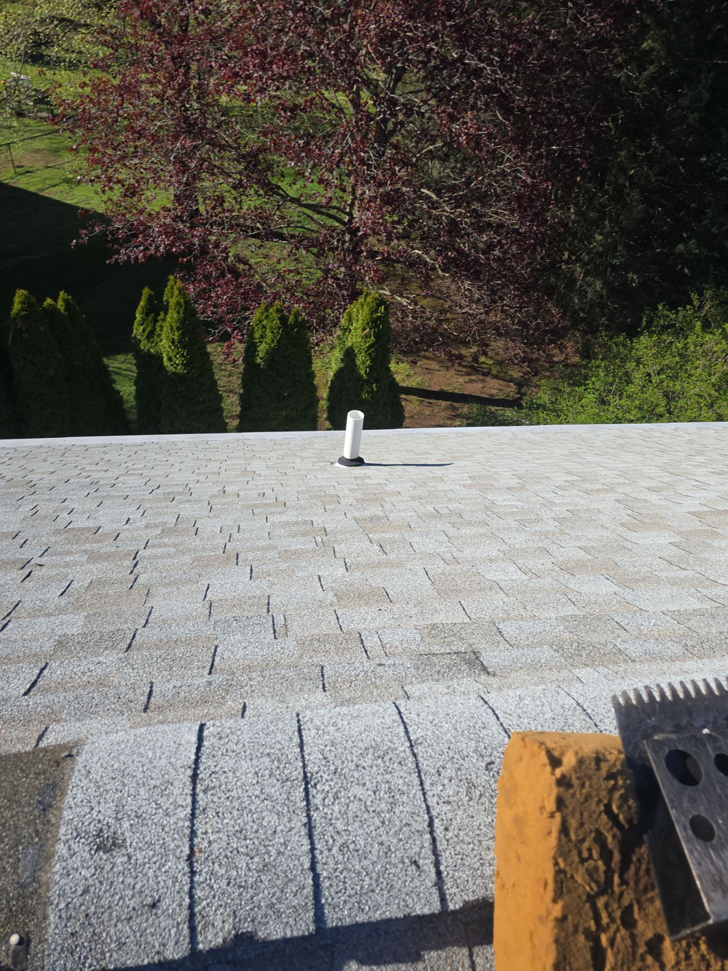 Architectural Shingle Roof Replacement and Chimney Flashing in Cheshire, CT by A Plus Exterior