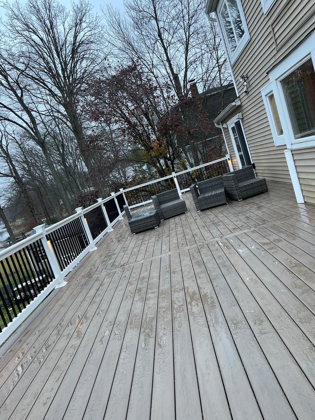 Deck Resurface + Extension  in Randolph by deck guardian