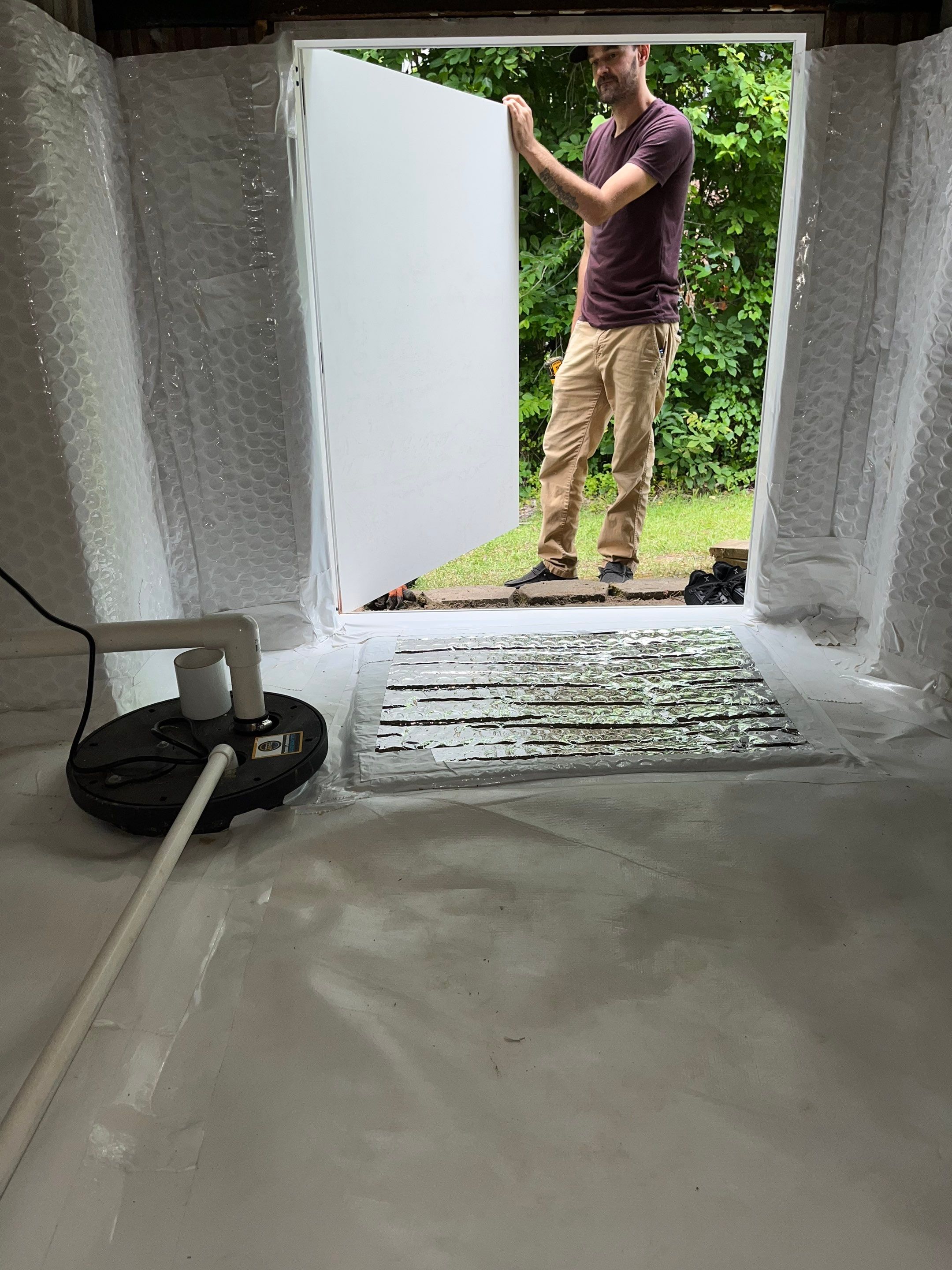 Impact Choice Encapsulation with French Drain, Mold Removal, and Crawlspace Door by Impact Crawlspace