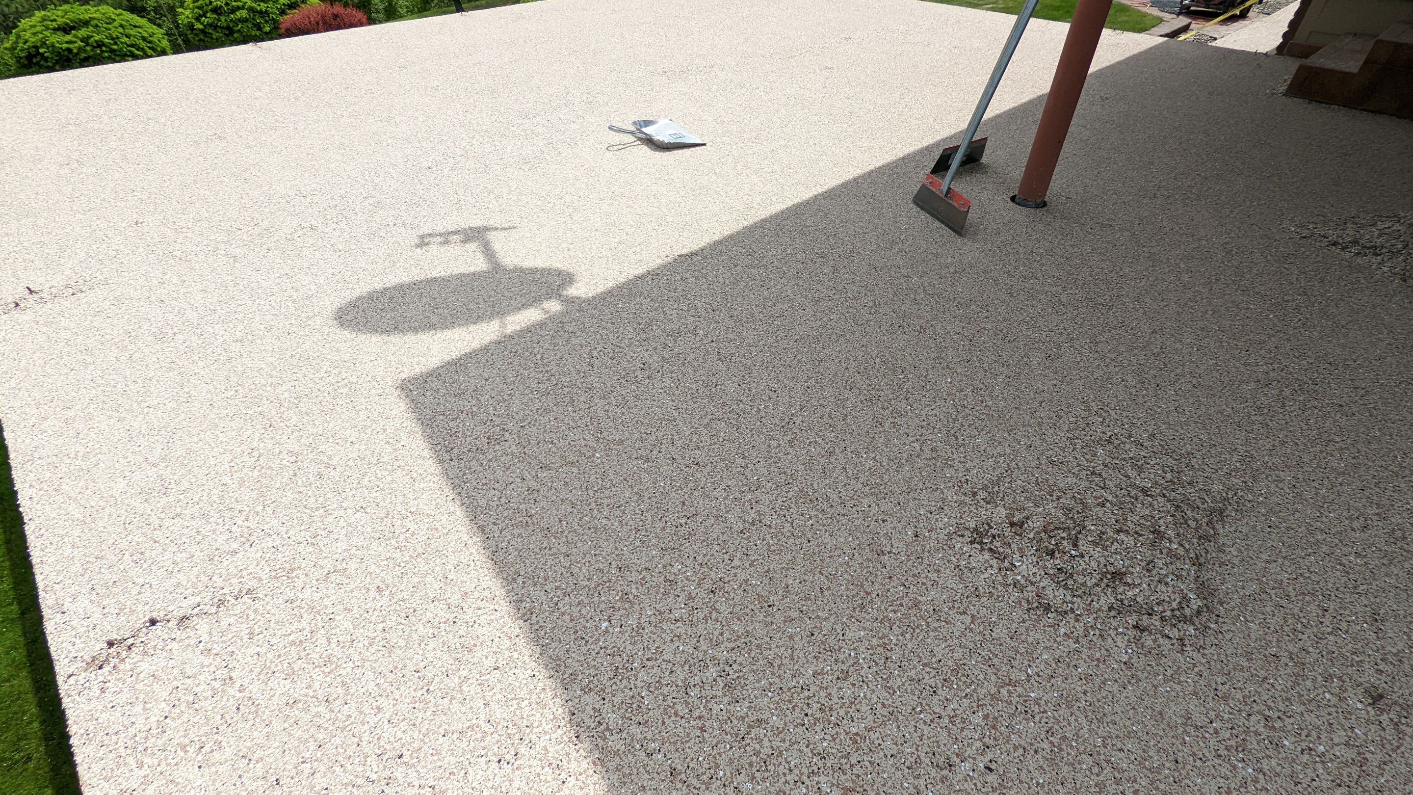 Patio Transformation using Pecan by Croc Coatings, LLC