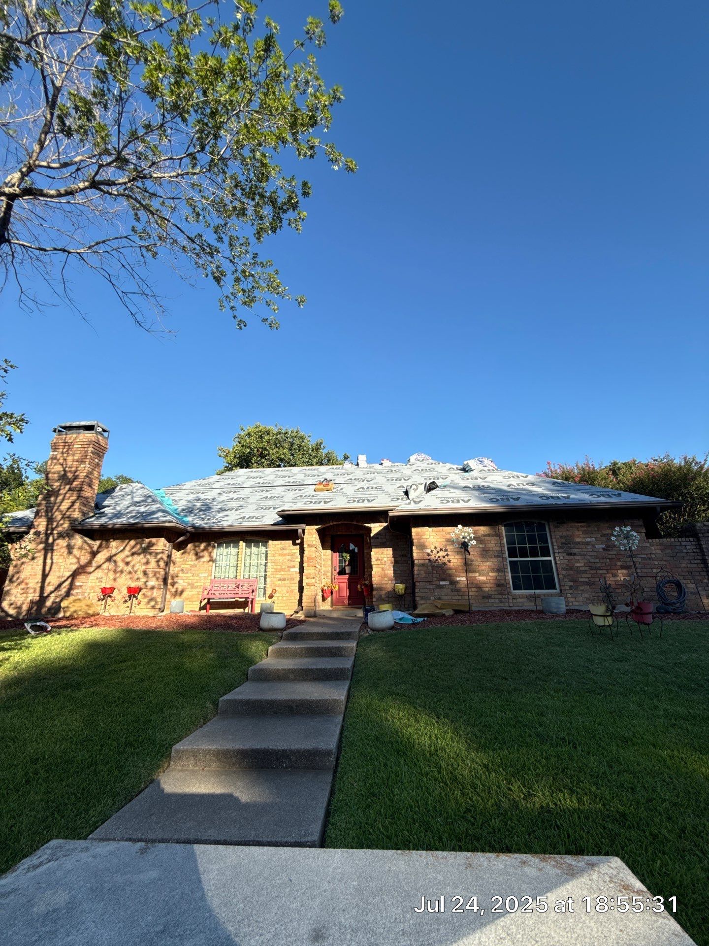 Residential Roof Replacement using GAF HDZ HICKORY by Elite Roofing LLC